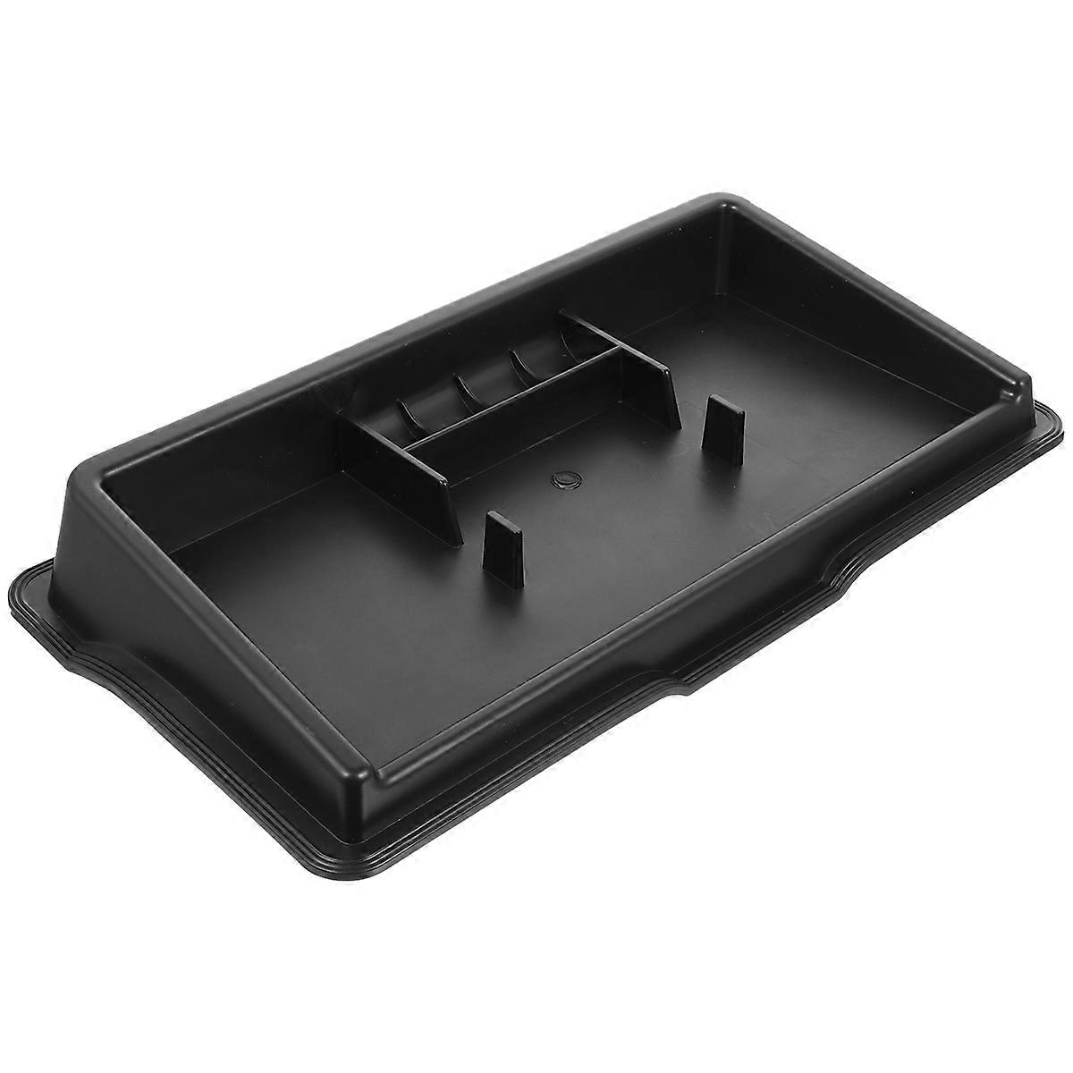 Car Mobile Phone Mount Stand Storage Box for Car Use Black ABS