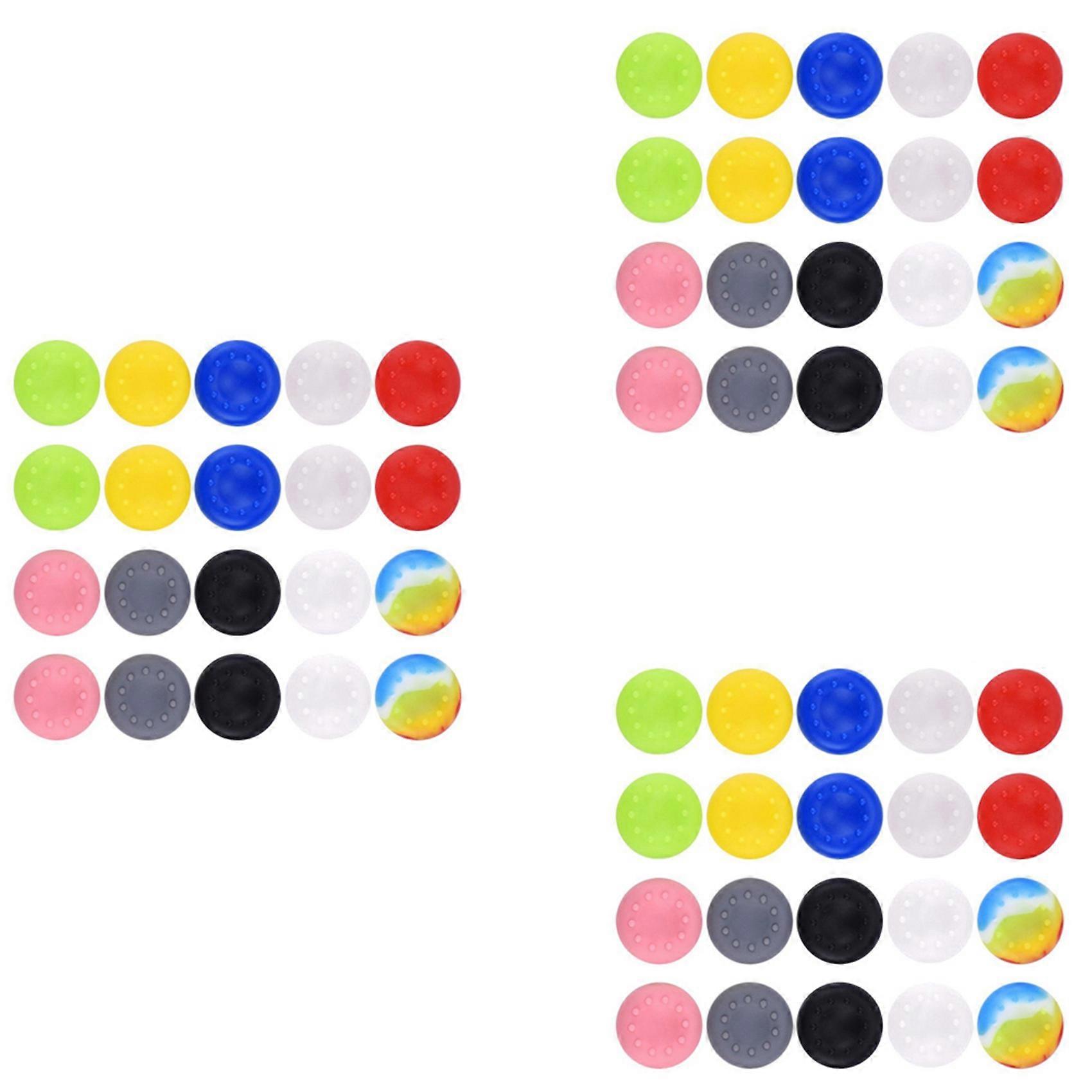 60X Silicone Thumb Grips Caps Stick Cover for One, Controllers