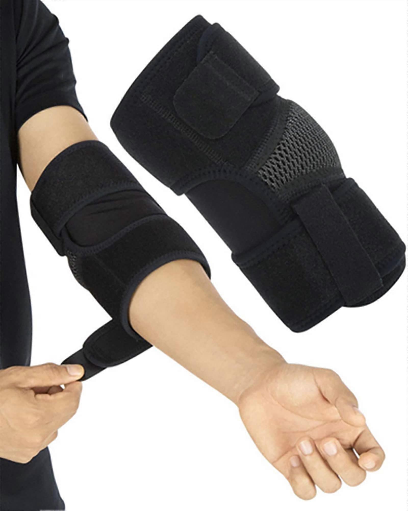 Portable Sports Elbow Brace Breathable and Lightweight Compression Sleeve Brace Adjustable Elbow Support Stabilization Strap for Golfer Bursitis