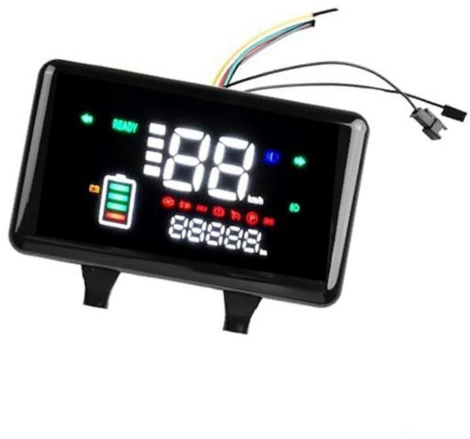 LCD display for electric bicycles, 6pin digital instrumentation for electric vehicles