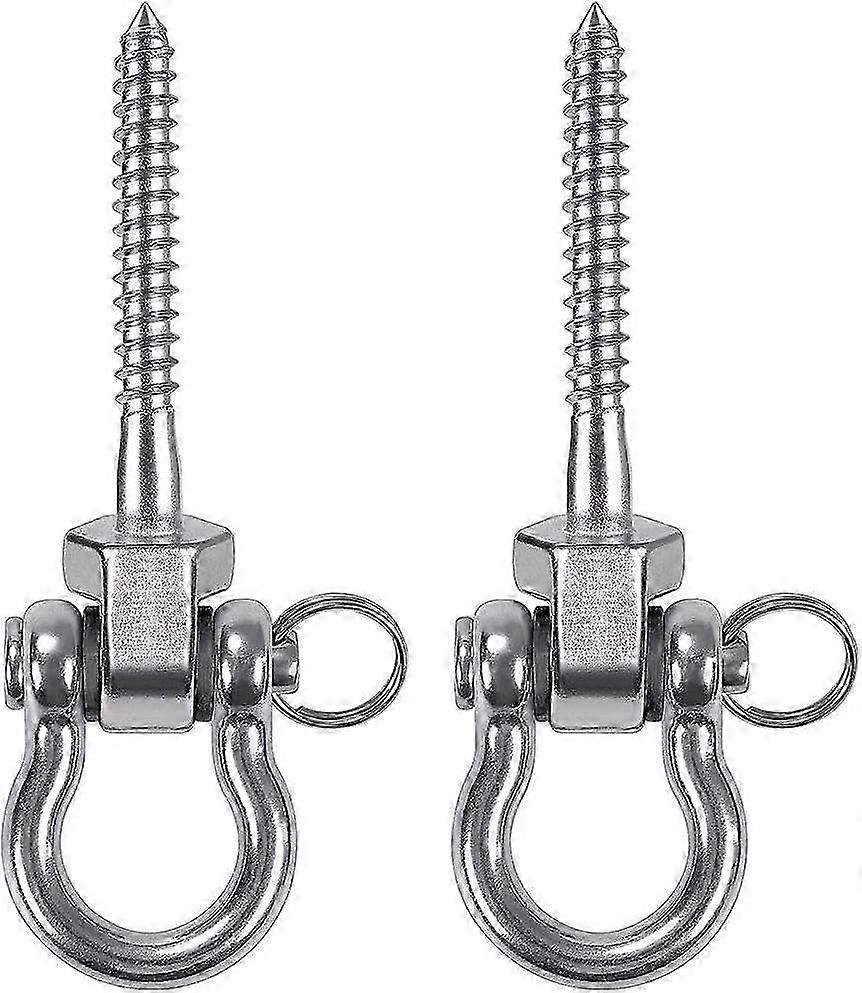Set di 2 ganci oscillanti per impieghi gravosi - Staffe a vite in acciaio inossidabile 304 per set di altalene hardware