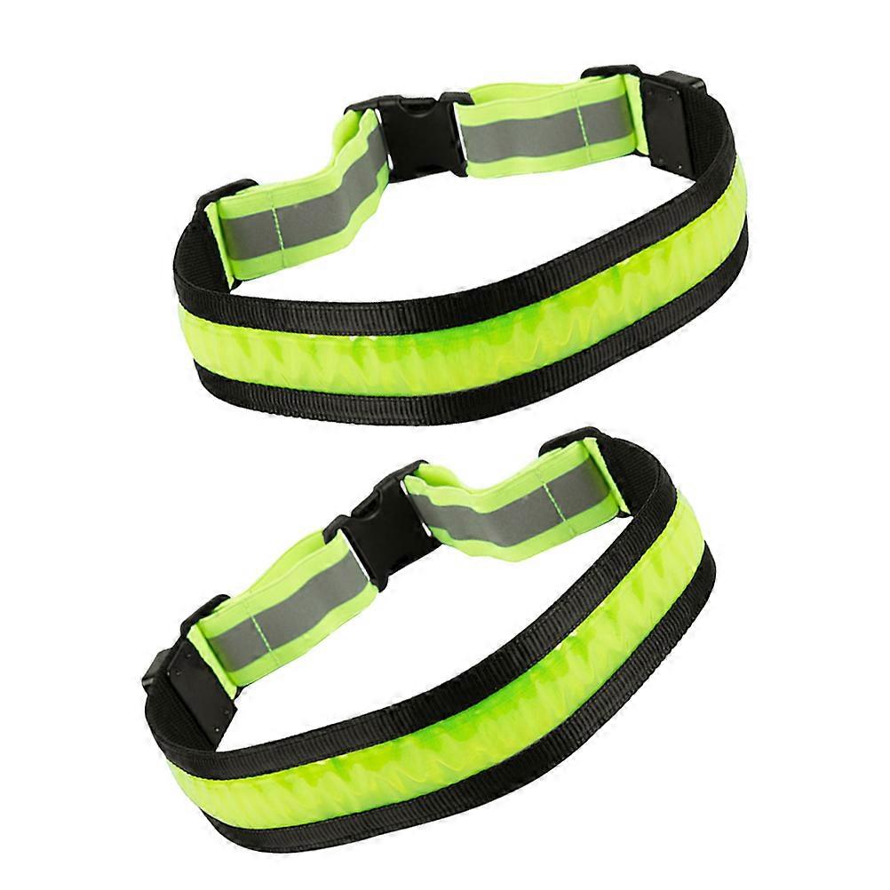 LED Reflective Safety Belt for Night Running and Walking High Visibility Rechargeable Light Belt Adjustable