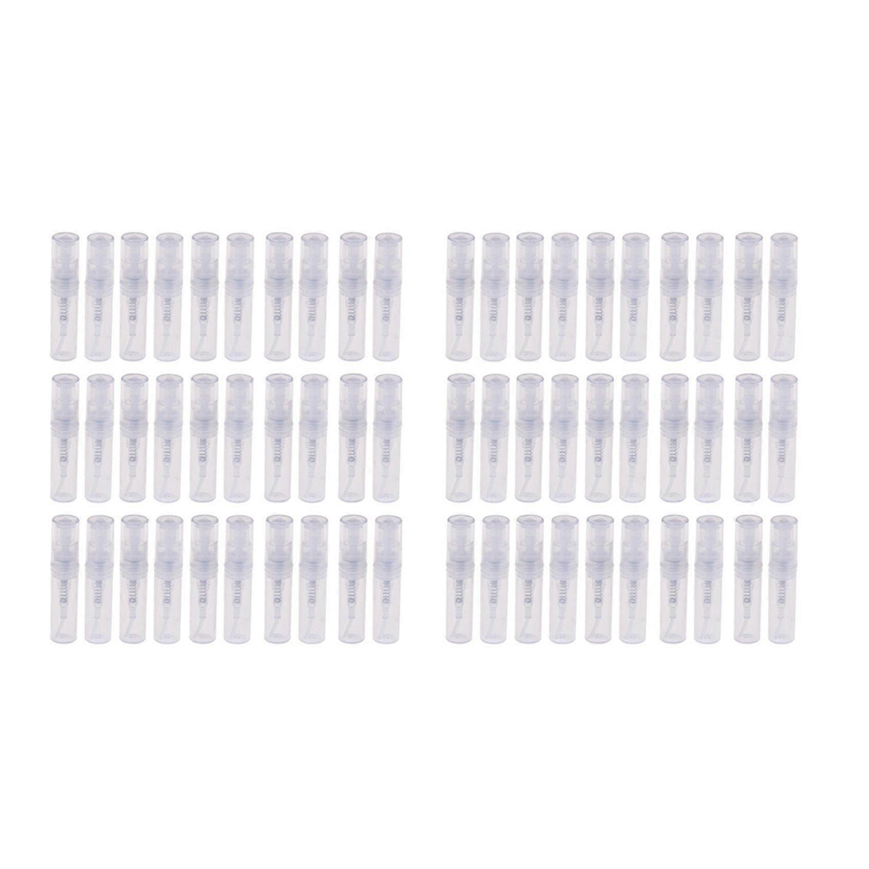 Mini Transparent 2 ML Plastic Bottle Perfume Empty Sample Bottle Suitable for Travel Party 120Pcs