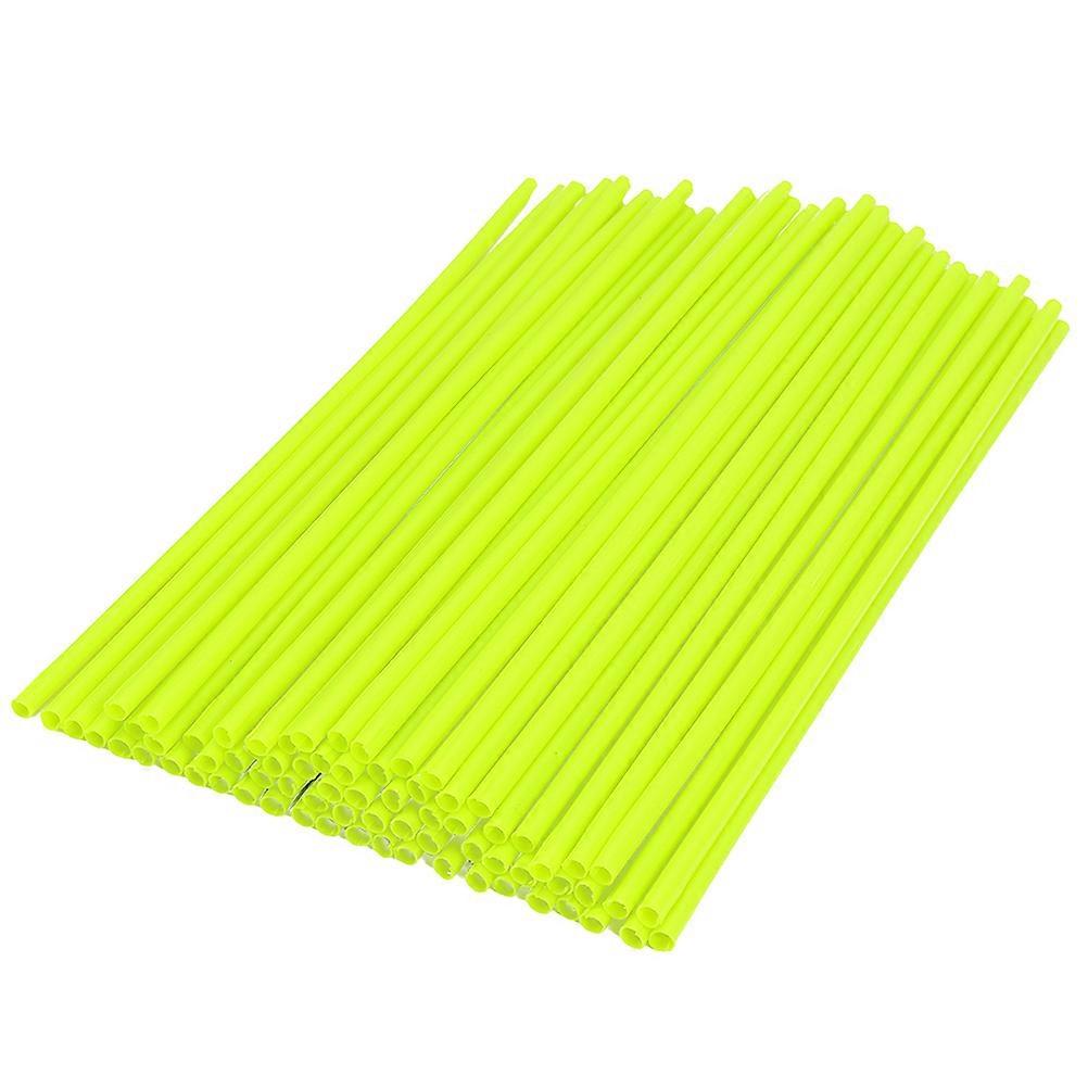 Motorcycle Spoke Cover Yellow Reusable Plastic for Bike Use Improves Safety and Style