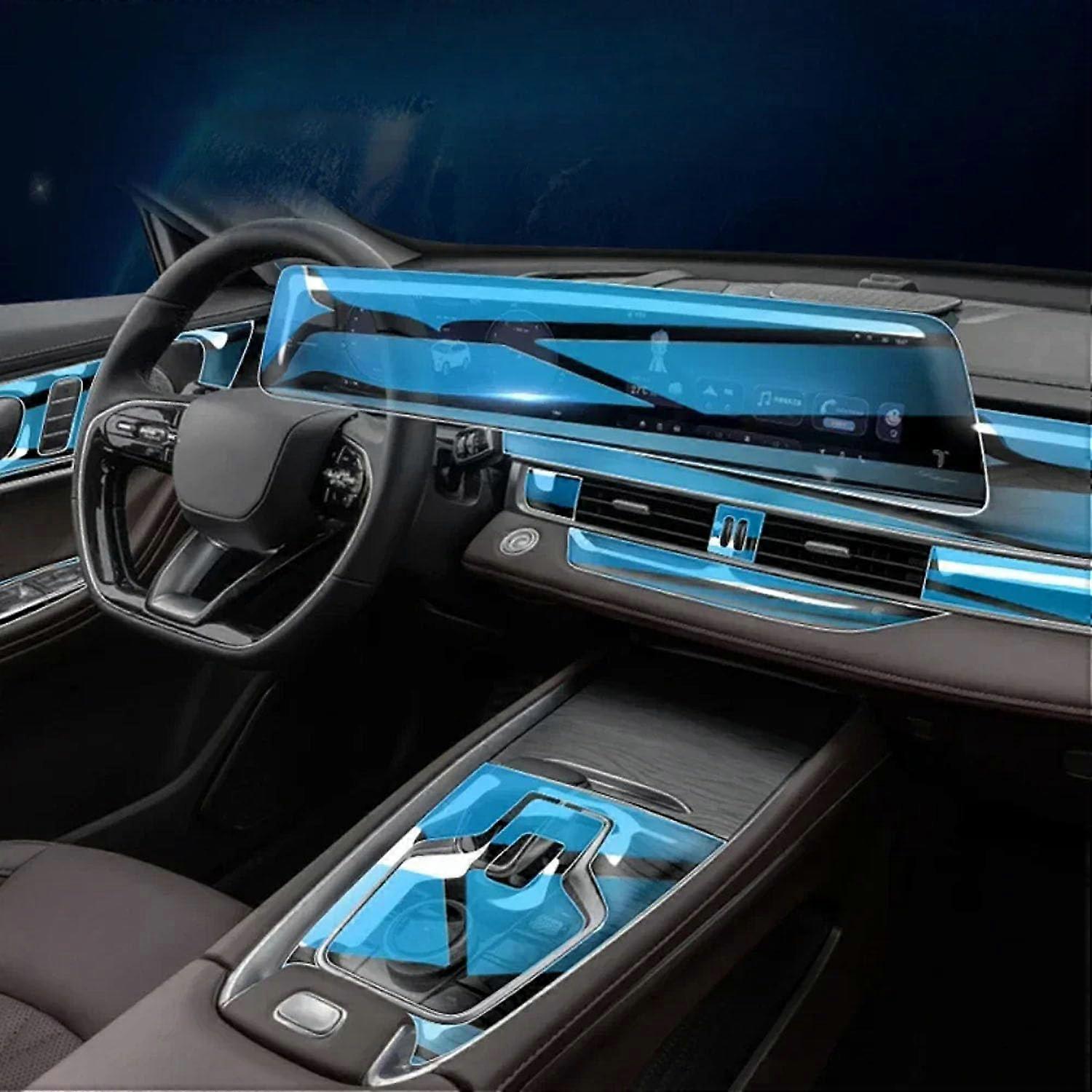 Car Inner Center Console TPU Paint Protection Film for Chery TIGGO 8 Pro Max 2024, Transparent Anti-Scratch Precut Film