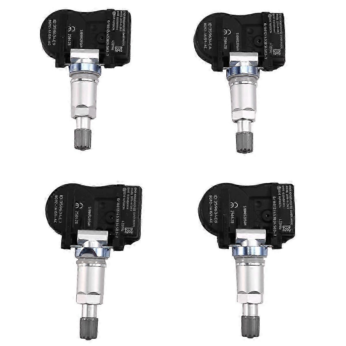 4Pcs Tpms Tire Pressure Monitor Sensor 433mhz For Mondeo 8g92-1a159-ac 8g92-1a159-ab 8g92-1a189-kb