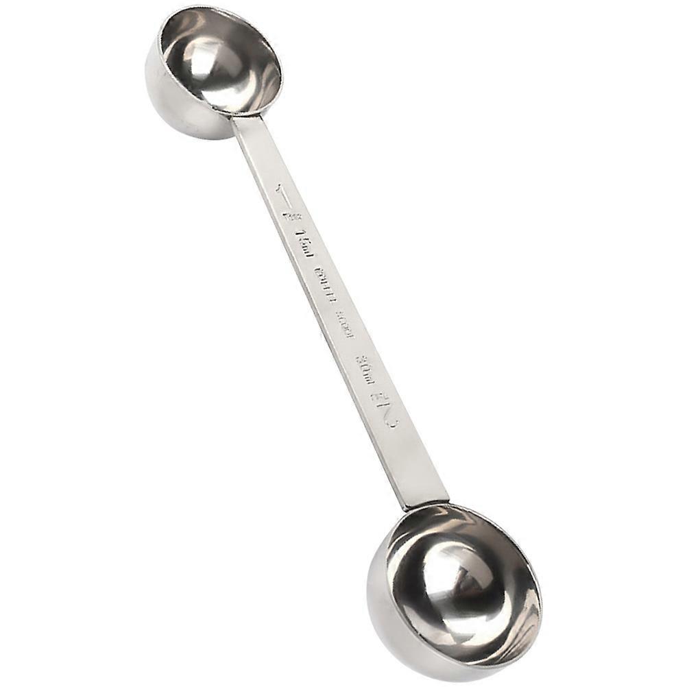 Stainless Steel Dual Sided Measuring Spoon For Baking Tools Designed For Home Users Coffee Shops 15ml Excellent For Dosage Control 1Set