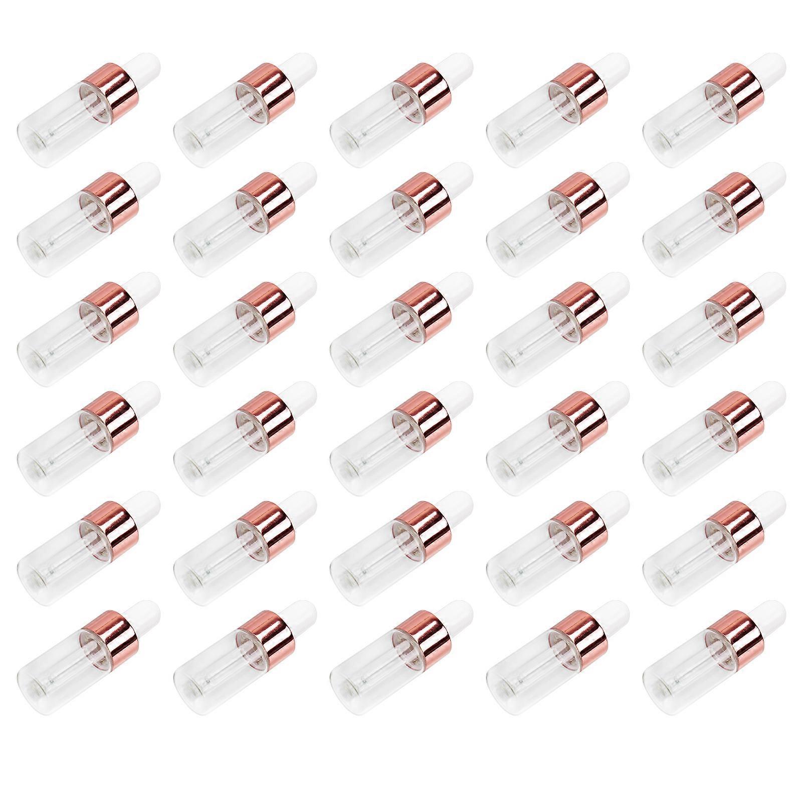 Essential Oil Bottles 30Pcs Mini Dropper Glass Vials Ideal For DIY Crafts And Aromatherapy Travel Storage Leak-Proof Functionality