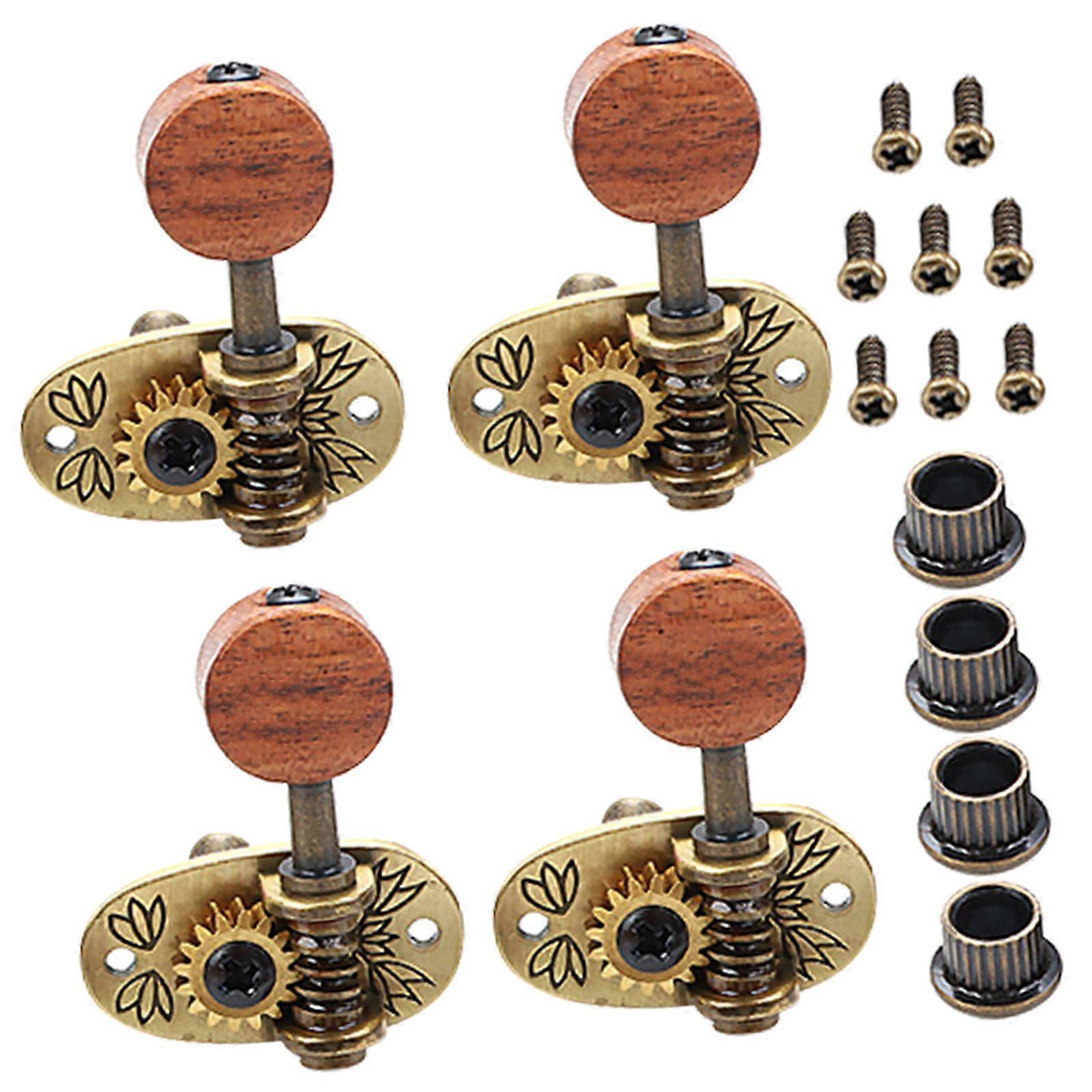 4pcs Guitar Tuning Pegs for Acoustic & Electric Guitars – High Precision Machine Heads with Smooth Mechanism for Easy Tuning