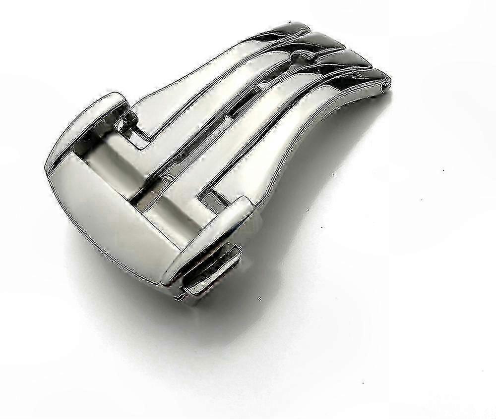 Adjustable 18/20mm Double Fold Butterfly Clasp for Wristwatches with Deployant Buckle