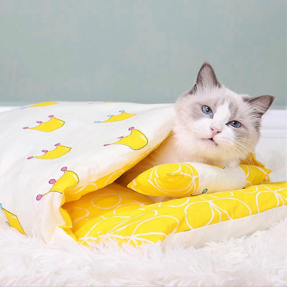 Dog Kennel Cat Mat Cat Beds Removable Dog & Cat Bed Sleeping Bag Winter Warm Animal Beautiful Foldable Kennel Bed