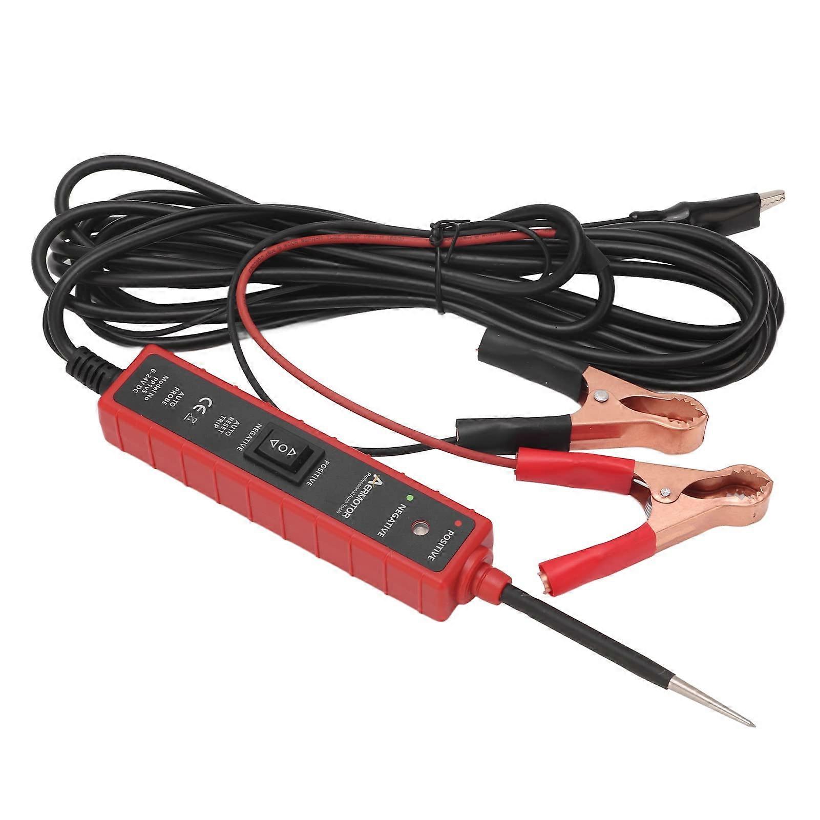 Power Circuit Probes Tester 6-24V Electric Mute Tester for Universal Electric Car Diagnostic Systems