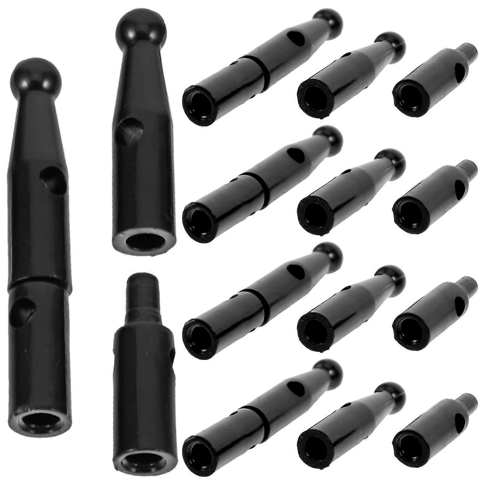 Perles de queue de parapluie de conception droite 10 pièces composants de remplacement pour l’utilisation du patio extérieur Noir durable et résistant aux intempéries