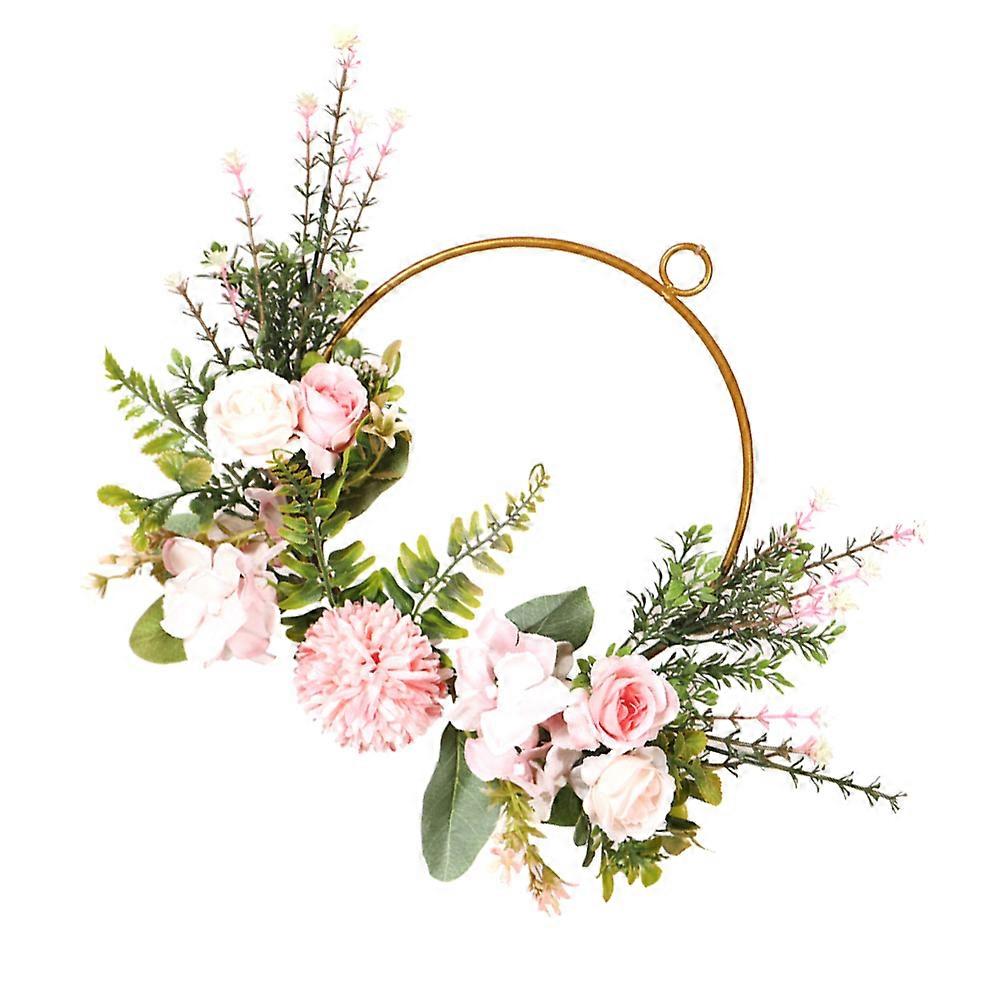 Green wreath, artificial flowers for beauty, perfect