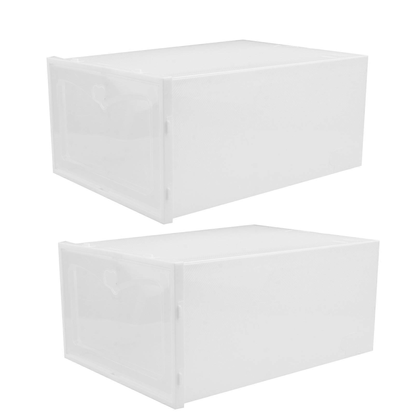Practical Shoe Organizer, Stackable Containers with Fresh Design for Daily Needs