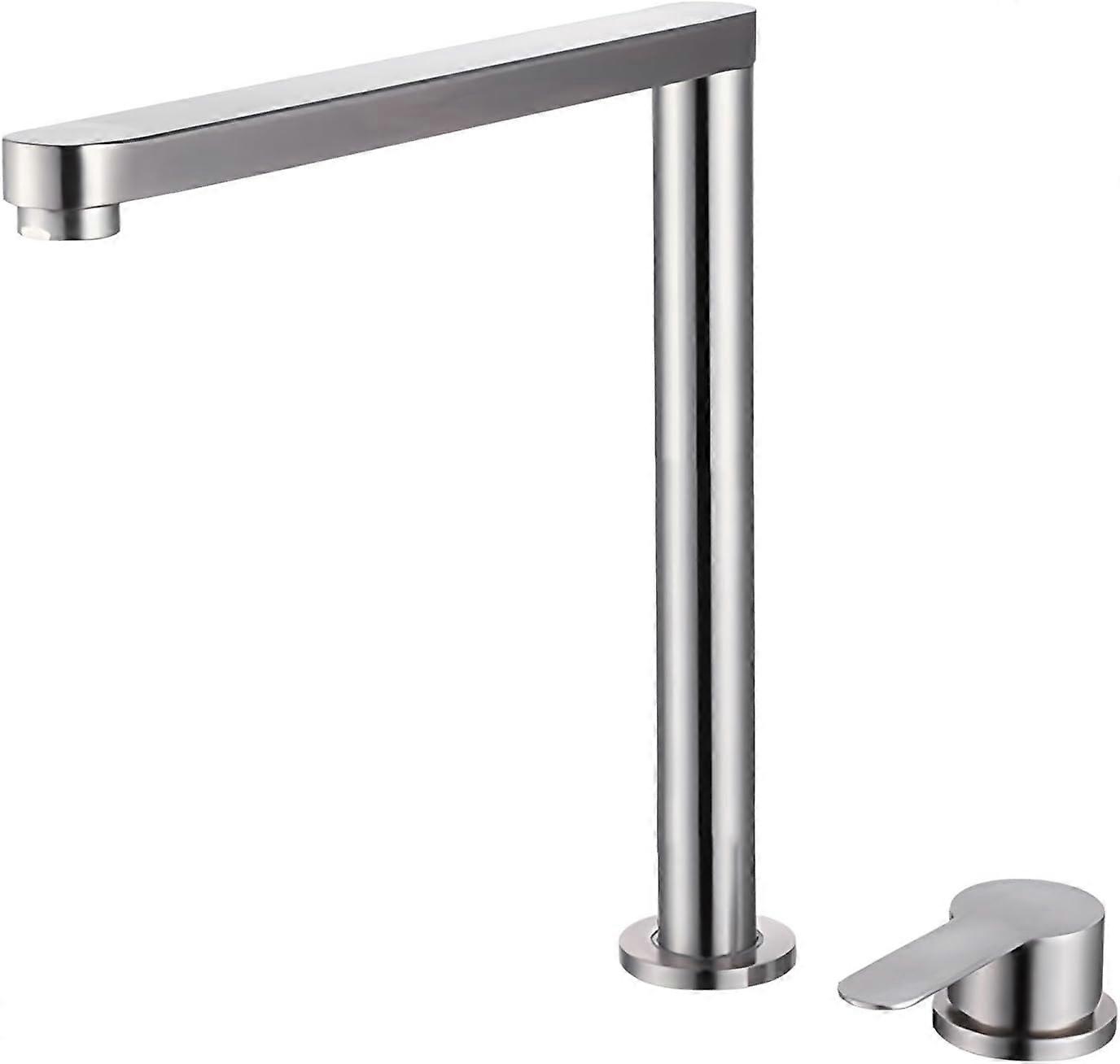 Foldable Faucet for RV Sink Black Lift Water Tap Space Saving Kitchen Faucet Ideal for Window Mount Single Lever Kitchen Mixer, Brushed