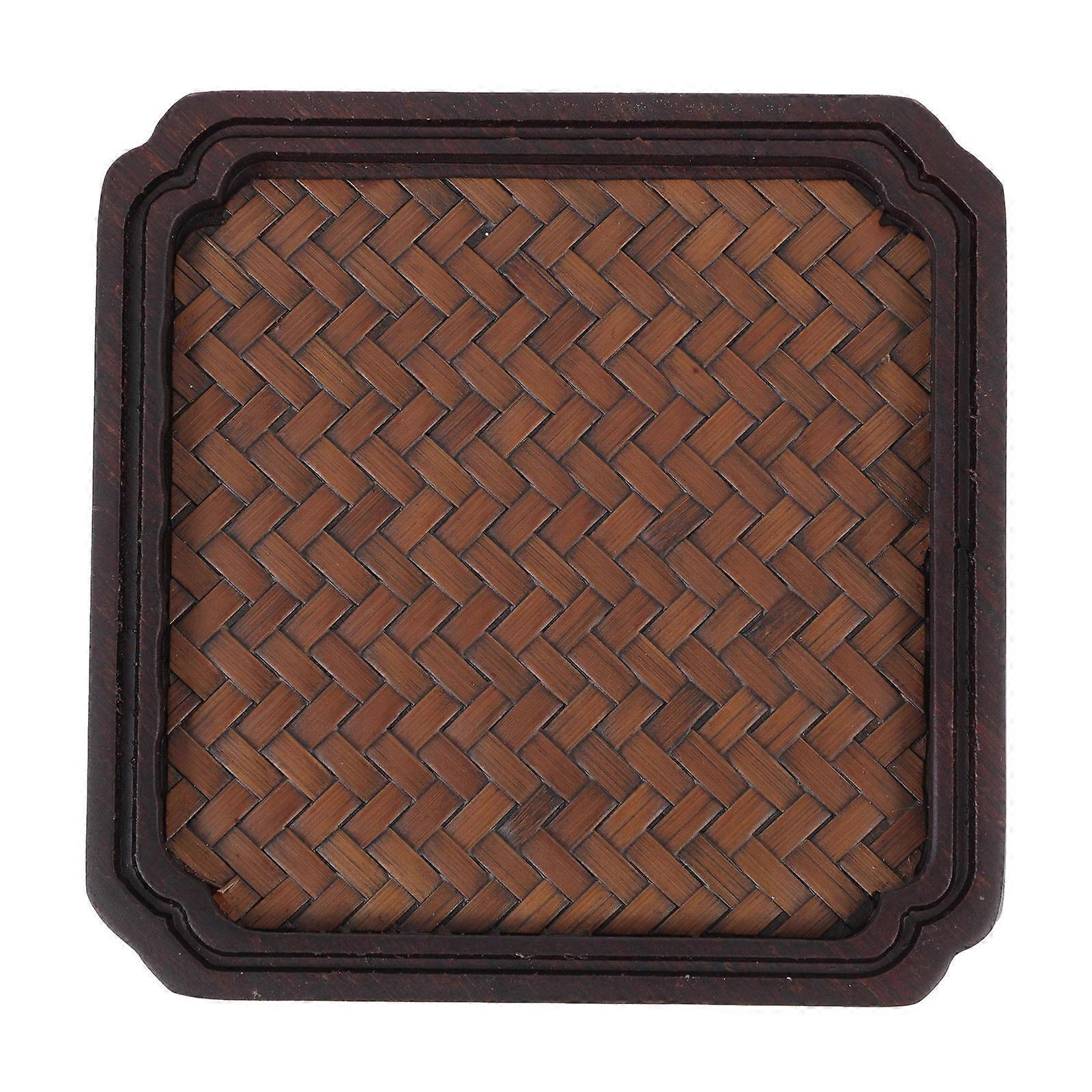 Bamboo Coasters Set Foldable 1Pcs Style Square Coaster Suitable For Daily Use