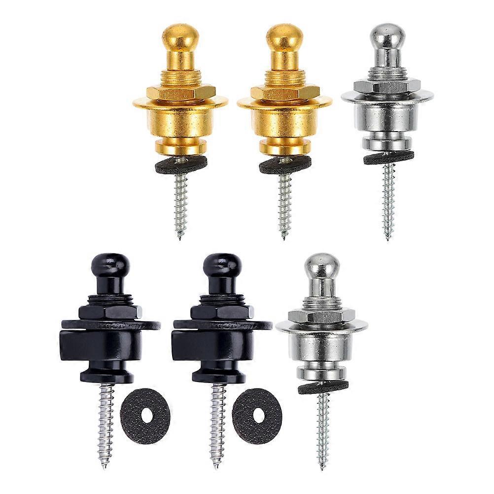 Here's a polished and product description for your **6pcs Non Slip Guitar Strap **:
### 6PCS Non Slip Guitar Strap – Heavy Duty Metal Buttons for