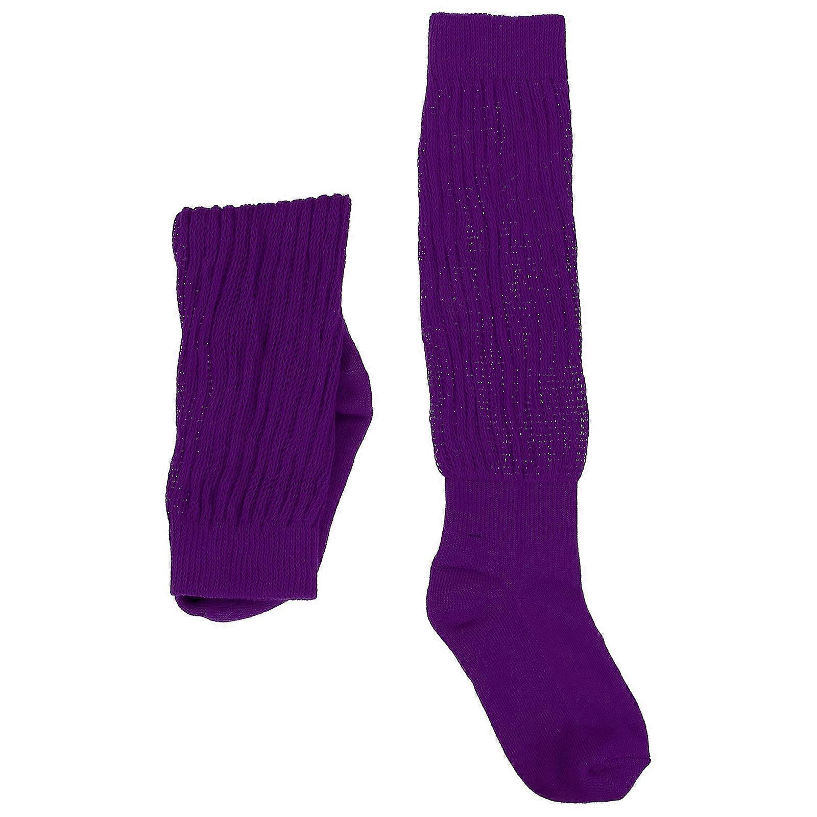 Premium Warm Socks For Men And Women In Purple Color With Simple Piled Style For All Seasons 1 Pair