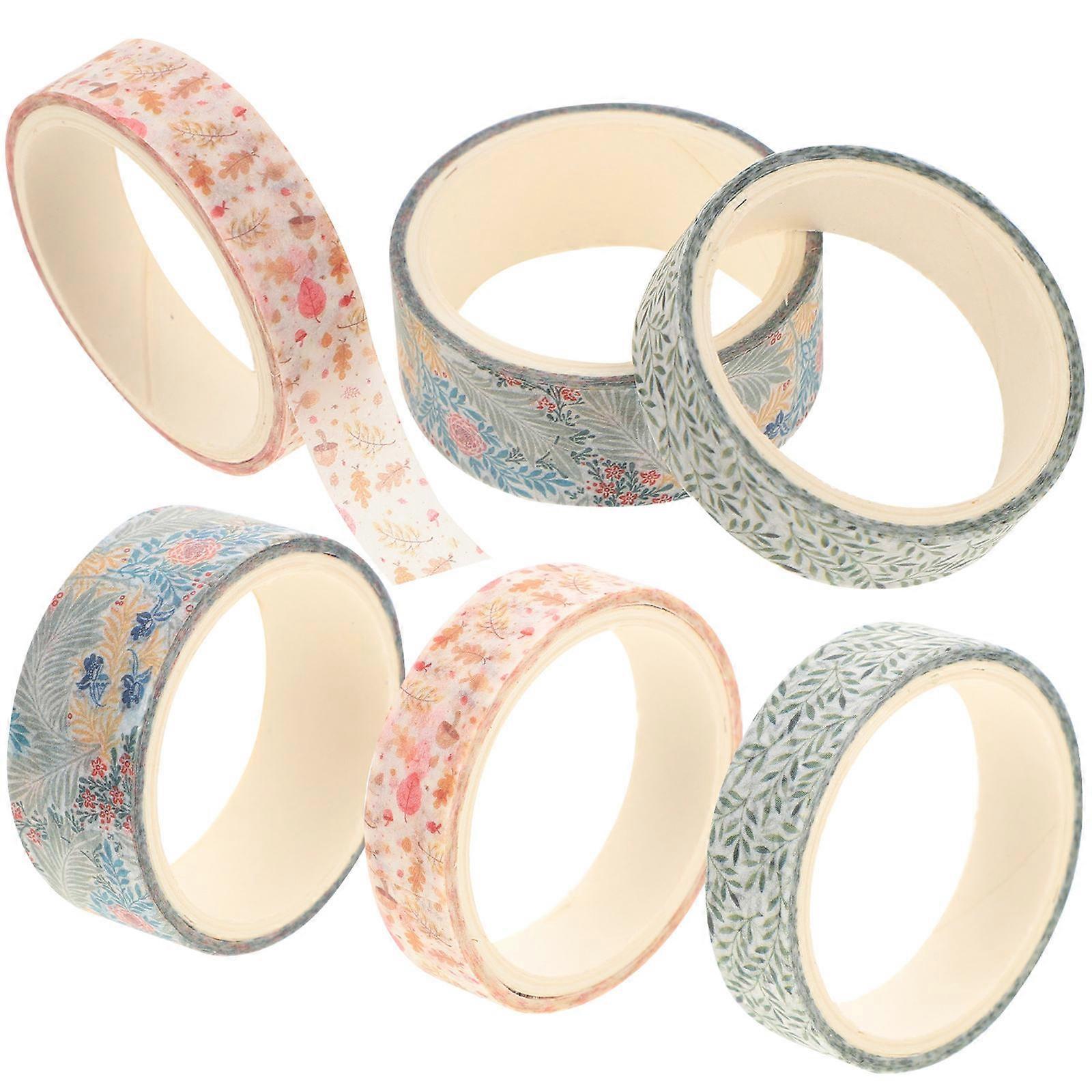 Washi Tape 6 Rolls Japanese Design Ideal For Stationery Books Cards And Scrapbooking Tasks