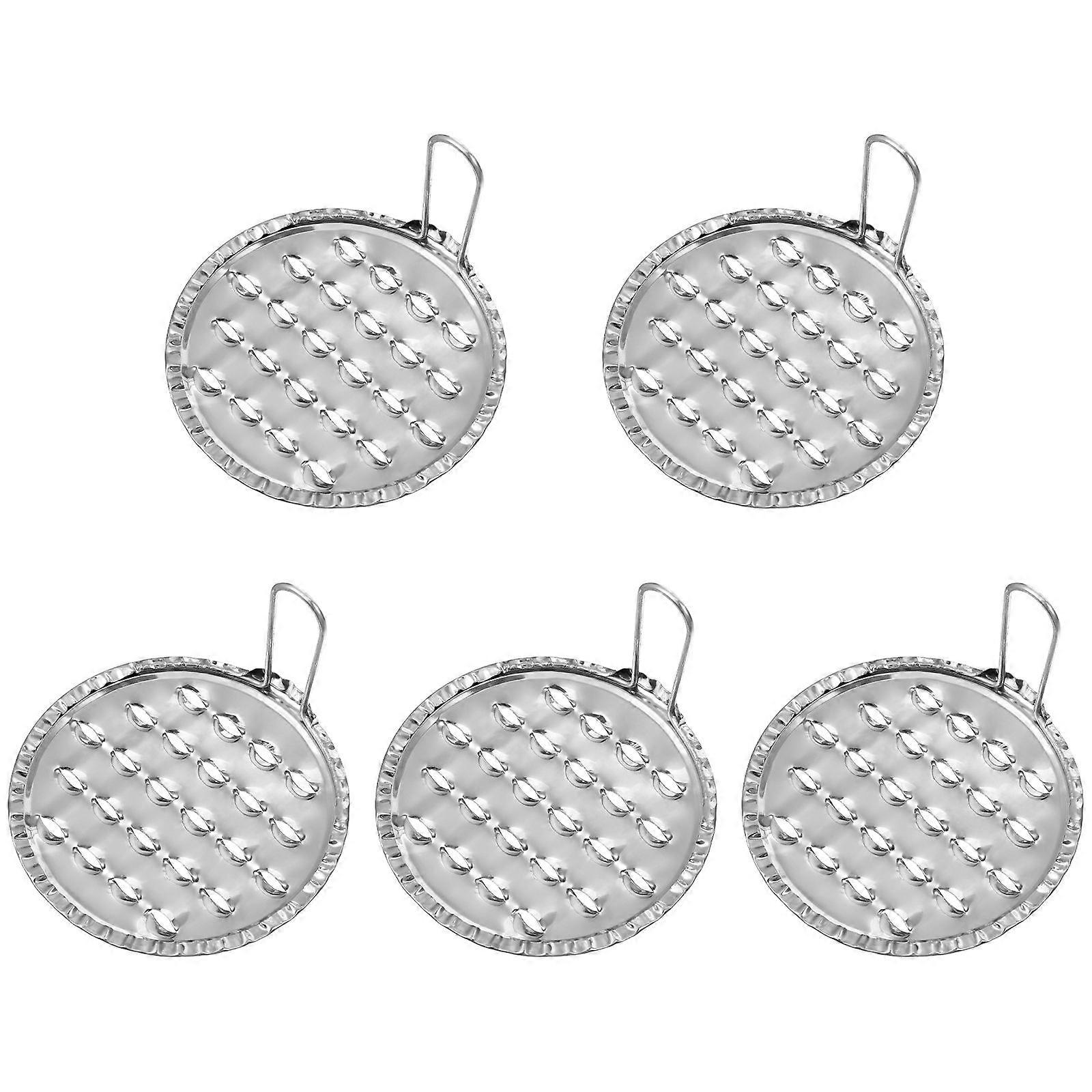 5pcs Stainless Steel Bean Jelly Scrapers Cold Noodle Scraping Tools Home Kitchen Jelly Scrapers