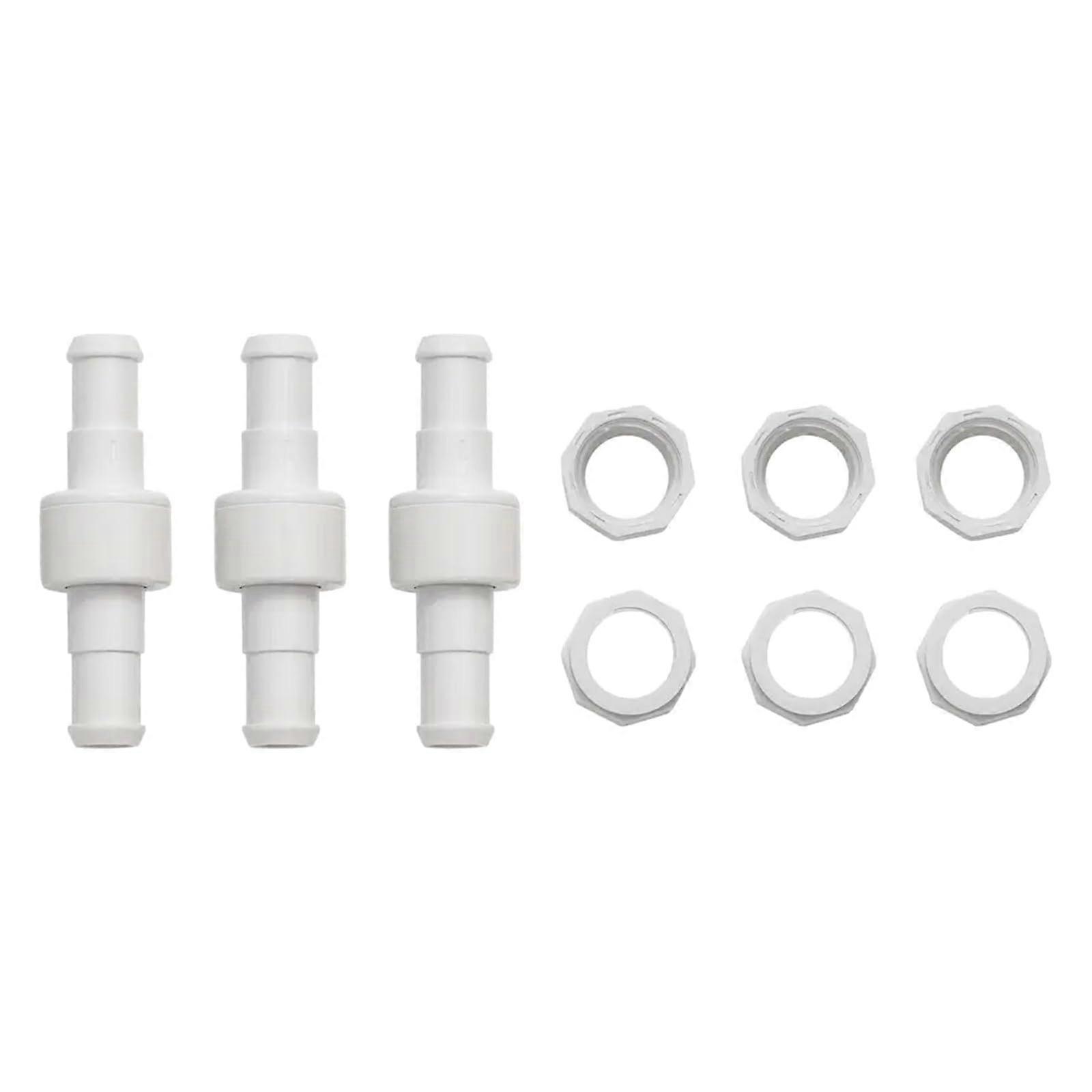 D20 Pool Cleaner Hose Swivel Joints, 3 Pack, Replacement Parts for 180 280 380 3900 Models