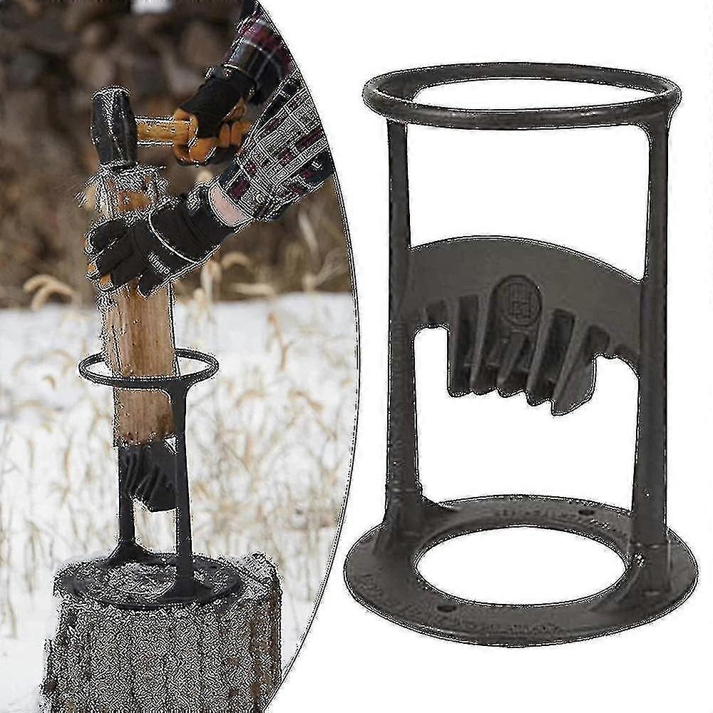 Manual Firewood Splitter Wedge for Camping and Firewood Rack