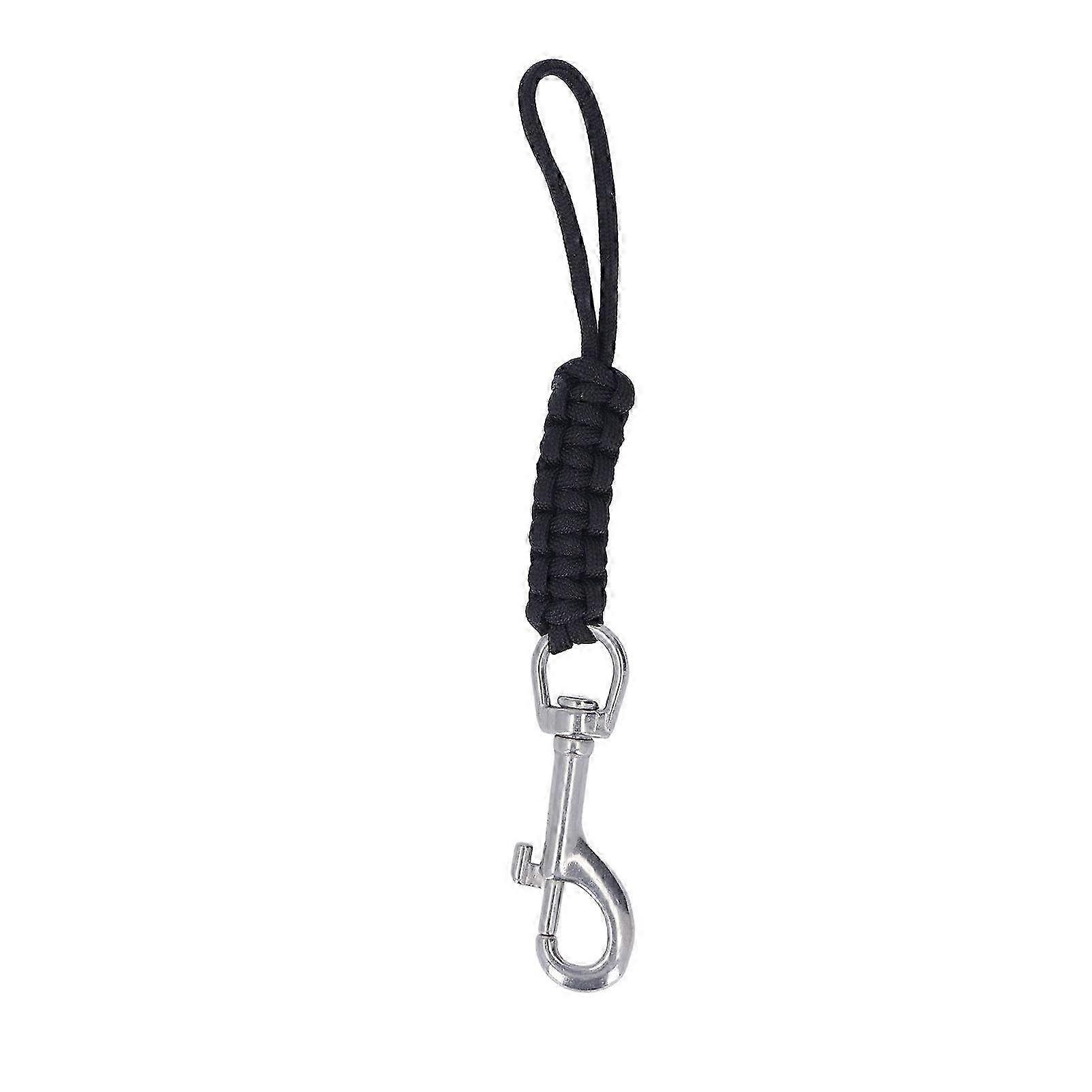 Multifunctional Black Diving Lanyard with Quick Release Buckle for Underwater Cameras - Secure Attachment & Easy Access