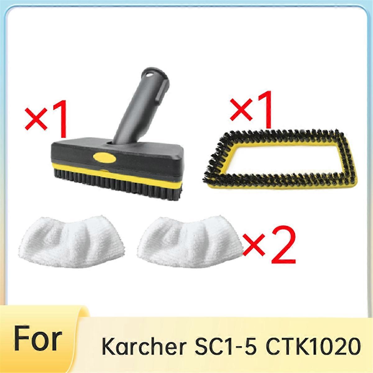 For SC1-5 CTK1020 Replacement Handheld Steam Brush with Replaceable Brush Heads Cleaning Cloth