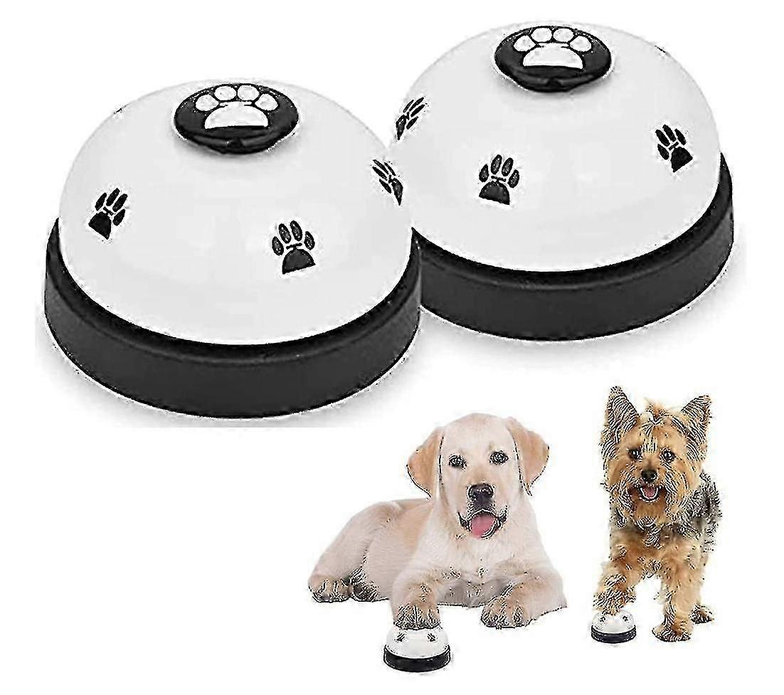 2-Piece Pet Potty Training Bells - Cute Paw-Patterned Bells for Effective Training