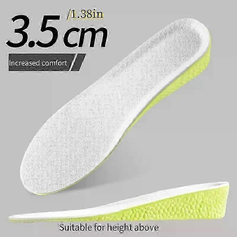 Security 1 Pair Height Increase Insoles Shock Absorbant Breathable Memory Foam Full Palm Insoles Soft And Not Deformed Padsz