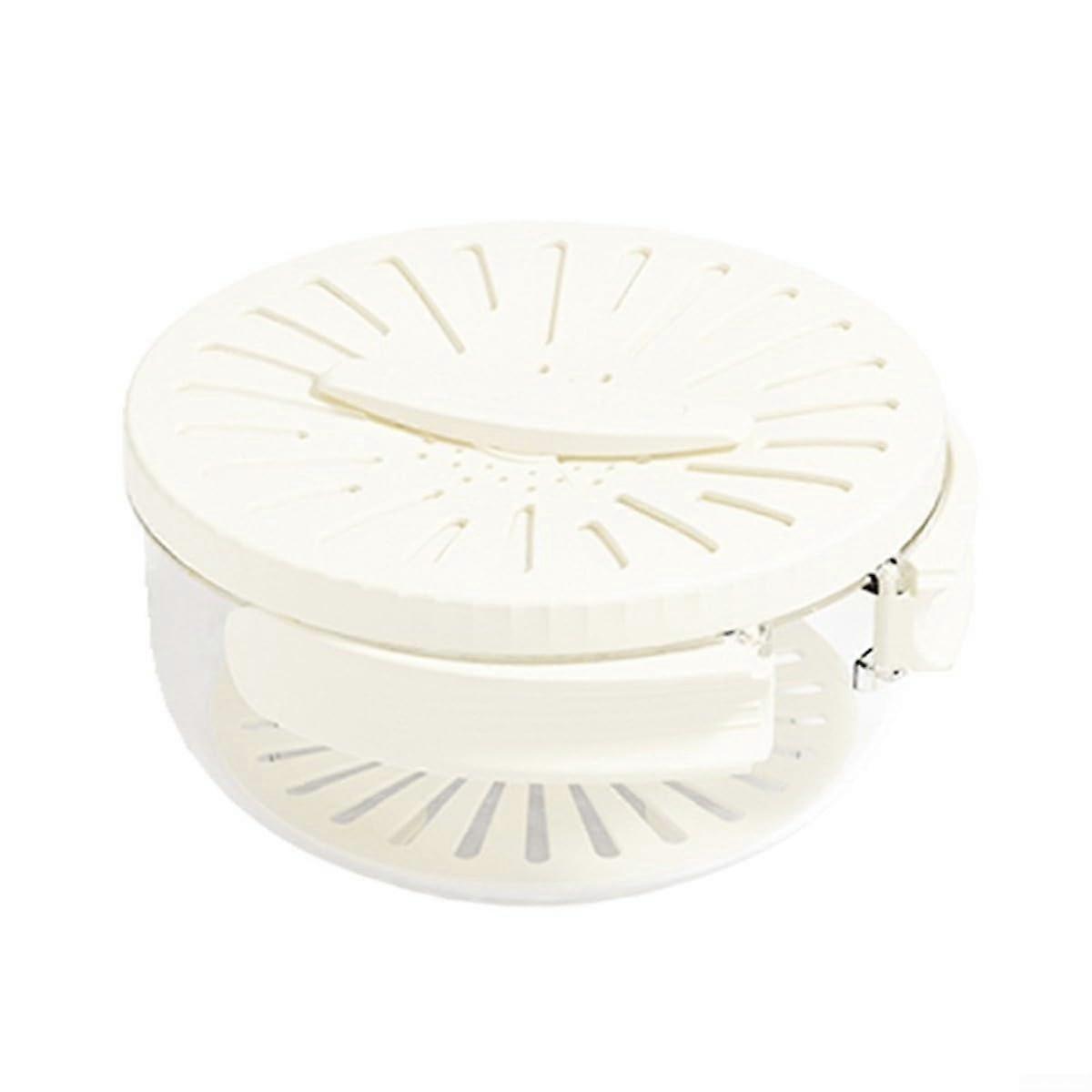 Compact Design Drain Basket with Efficient Drainage System for Daily Kitchen Use, White, Easy Clean and Durable