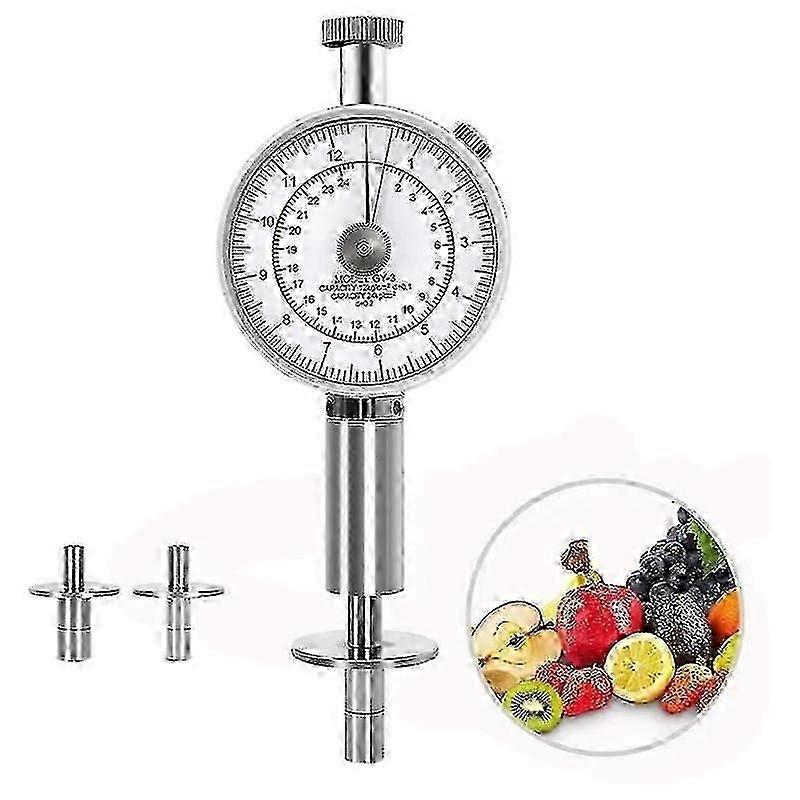 Fruit Penetrometer Sclerometer Farm Fruit Hardness Tester Machine With 2 Measuring Head