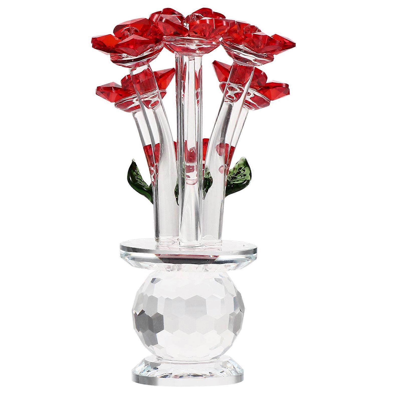 Rose Ornament Suitable For Family Use 12X7X7CM 1Pcs
