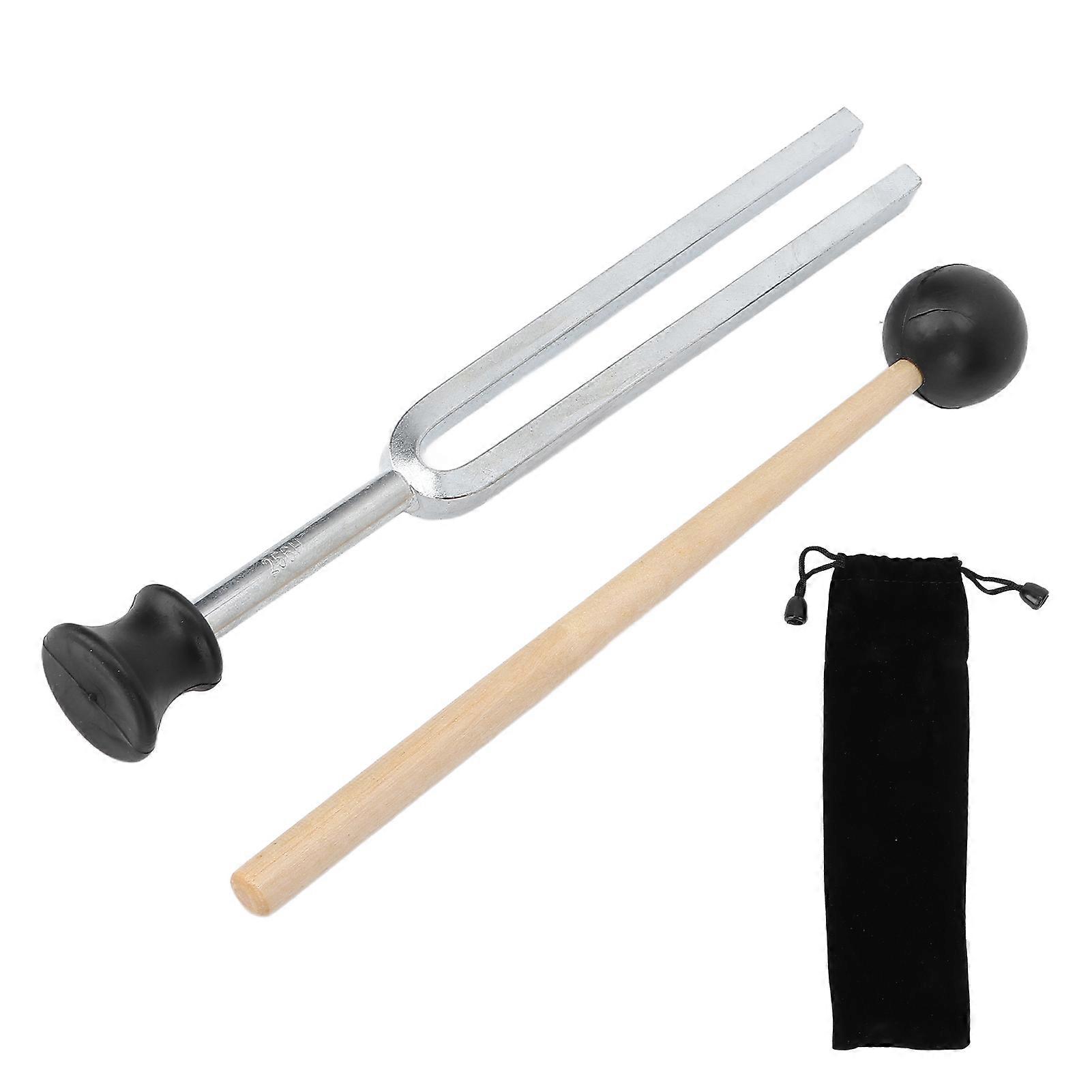 Tuning Fork Virbration Experimental Instrument Musical 256Hz Stainless Steel Resonant Tuning Set with Storage Bag