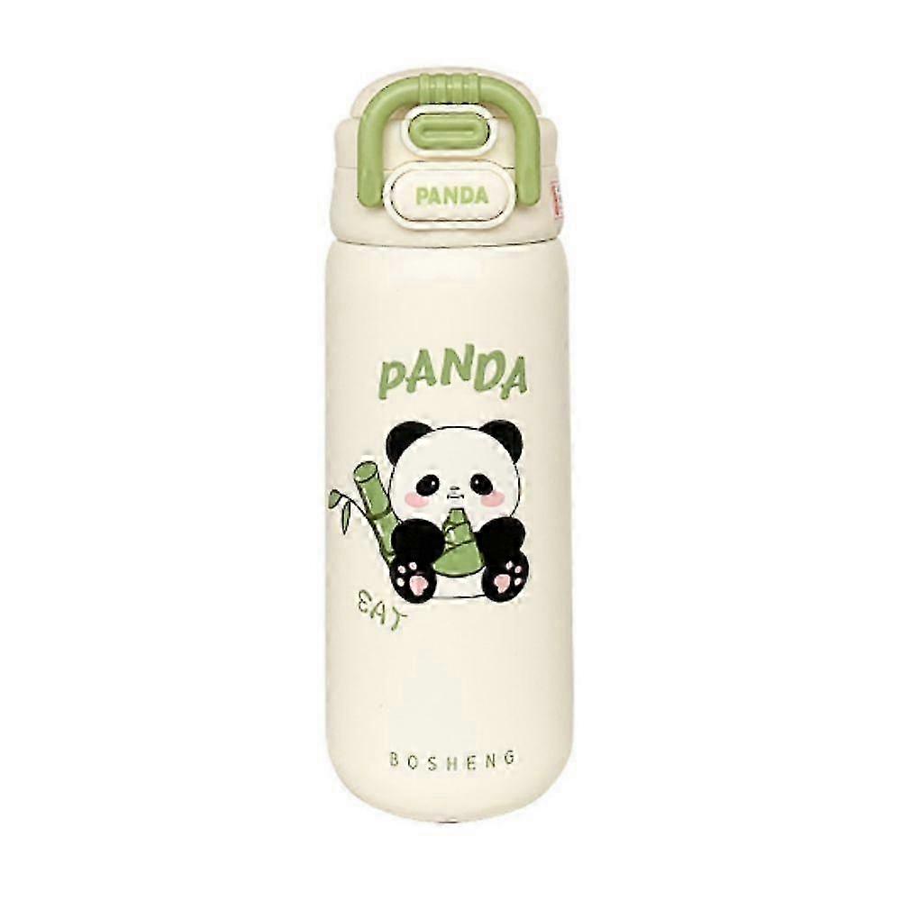 Panda Thermos Cup Women's Straw Cute Double Drinking Cup Student High-value