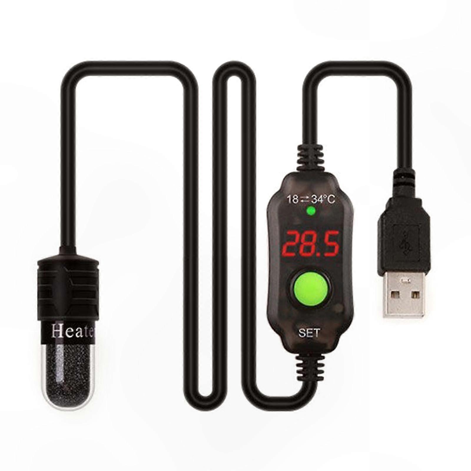 Digital Adjustable Heater with Temperature Display for Mini Aquarium Tanks