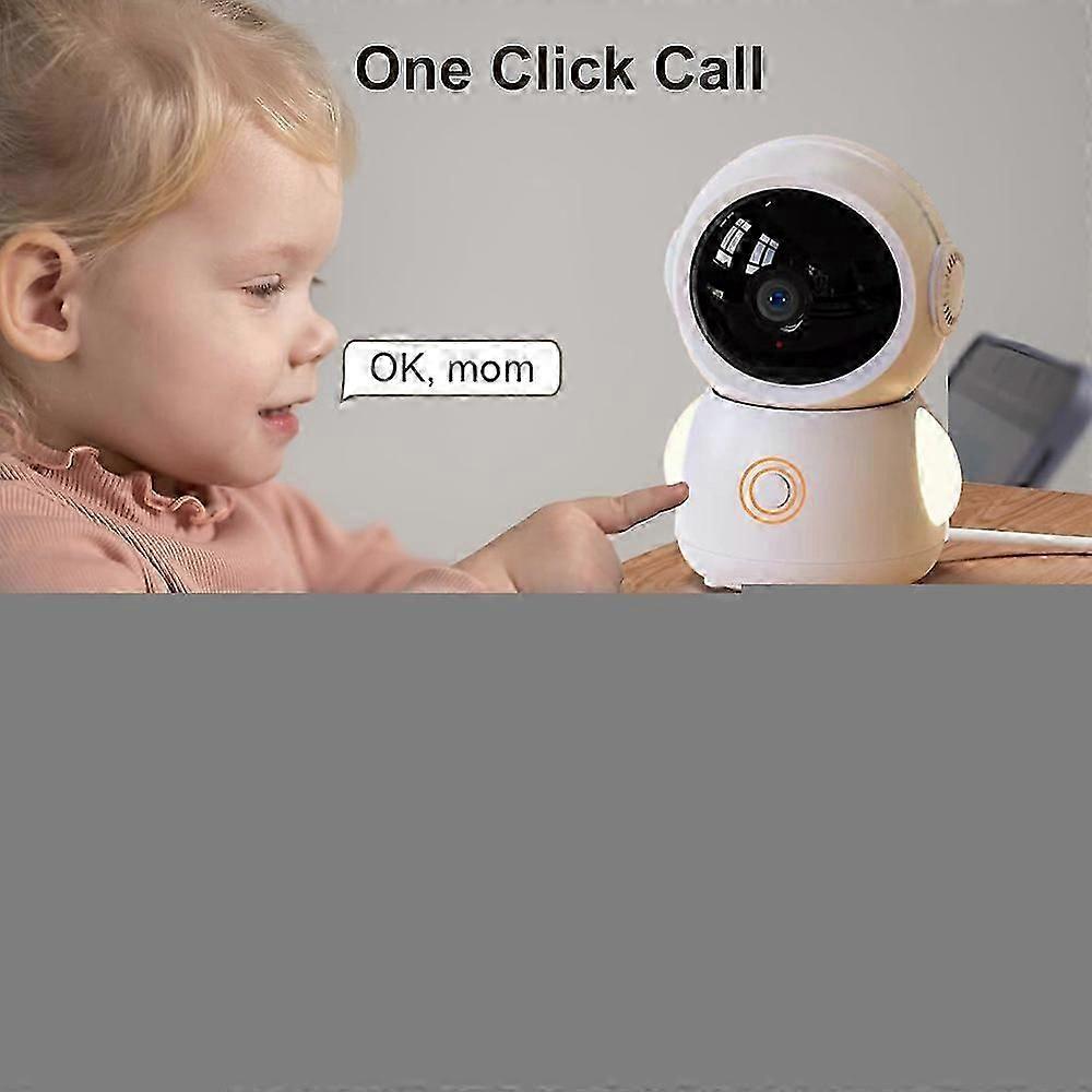 2.4g 5g Dual Frequency Baby Monitor 2k Night Vision Rgb Light Crying Noise Detection One Touch Call Baby Intercom -CHAN