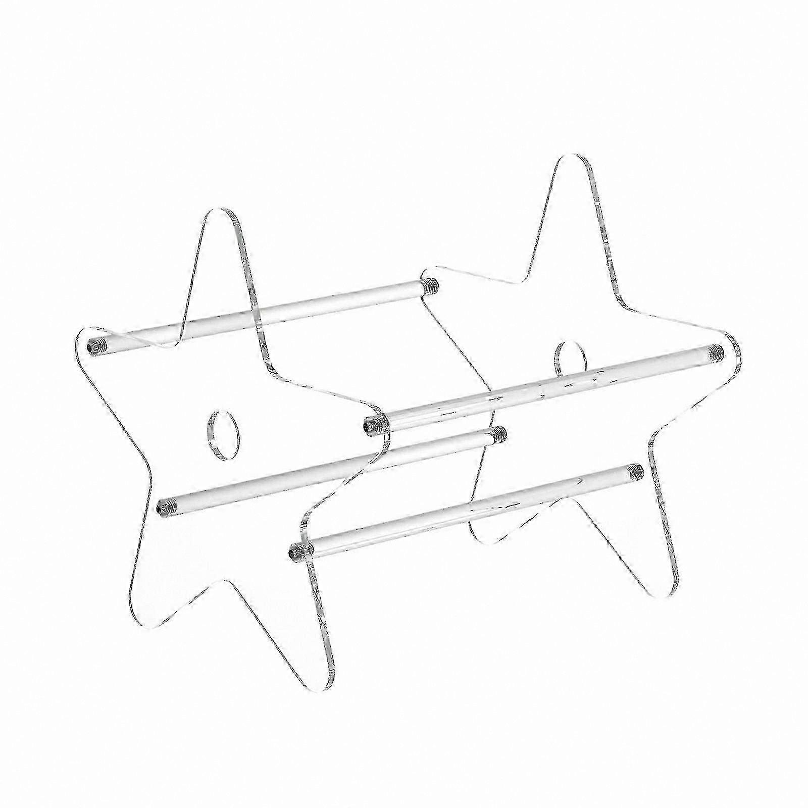 Transparent Acrylic Display Stand for Books, CDs, and Albums - Creative Home Storage Solution