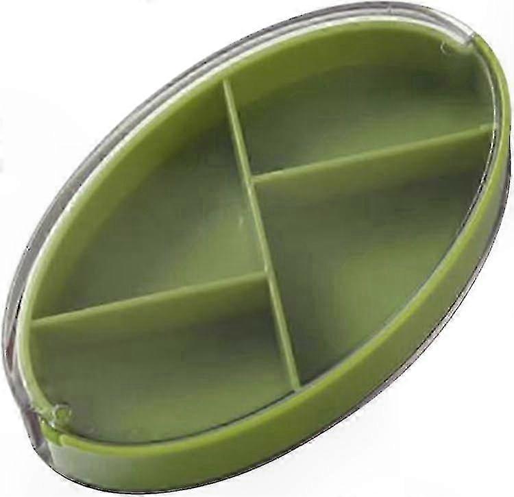 Travel and Daily Use Medication Dispenser with 4 Compartments for Holding Pills, Suitable for 4 Times Daily, in White Color