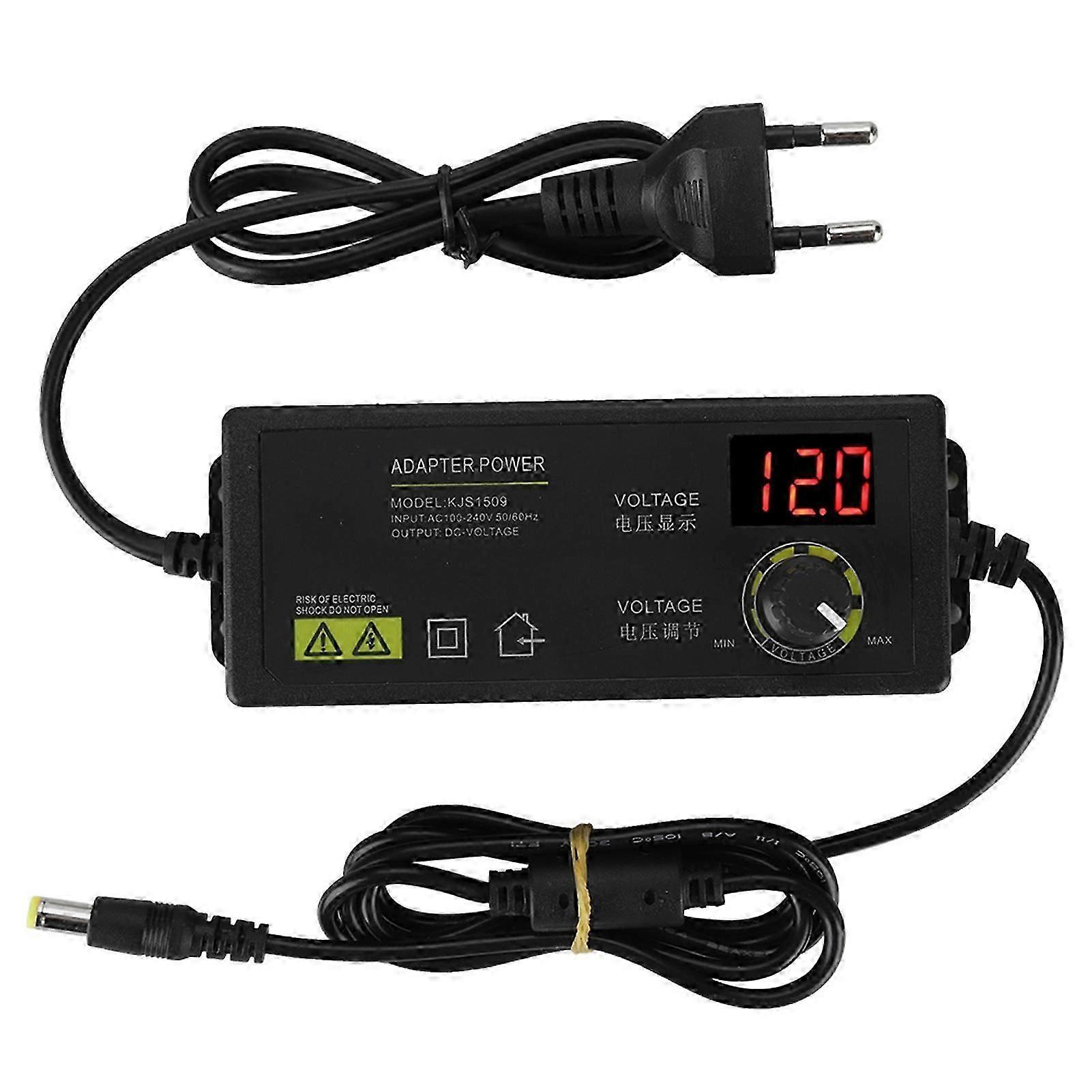 60W 5A 3-12V Adjustable Voltage Motor Speed Control Dimmable Power Supply Adapter