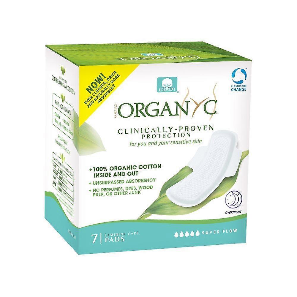 Organyc Overnight Pads (with wings) - 2 Pack