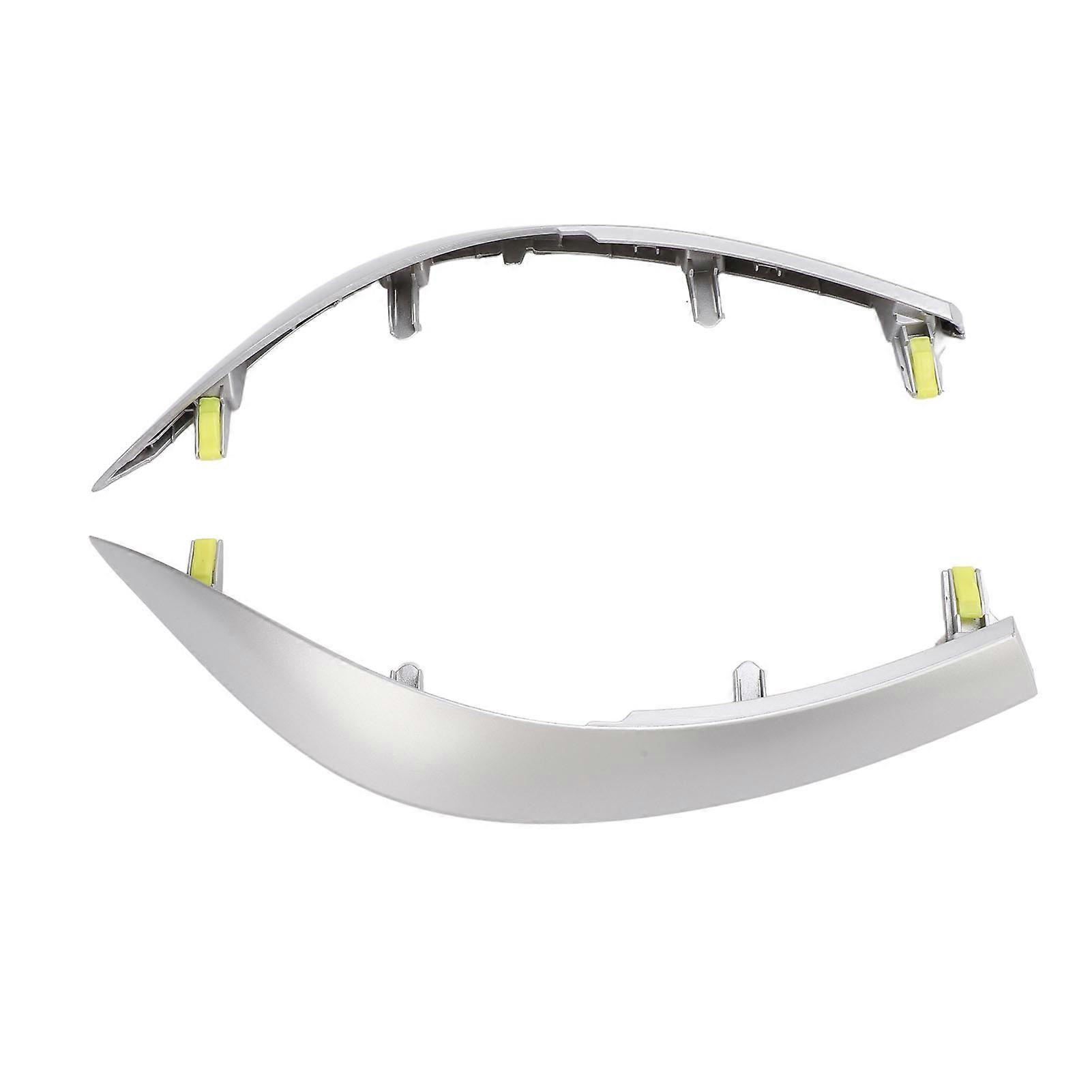 Pair Dash AC Air Vent Panel Trim Left Right 55436-02330 Silver Gray