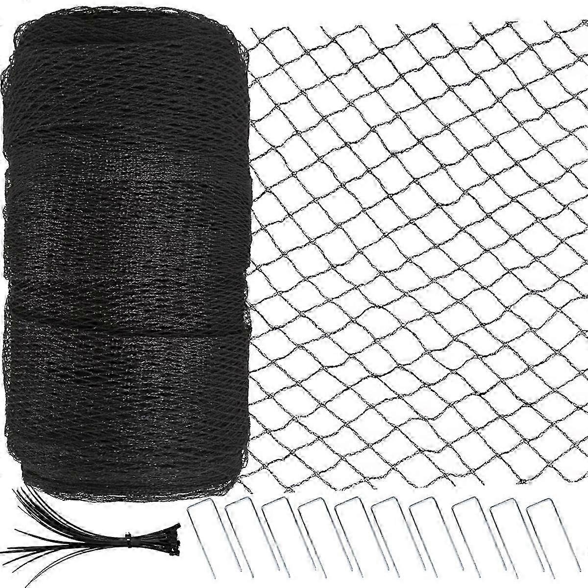 Garden Netting 4x10m - Extra Strong Woven Mesh Bird Protection for Fruit Trees, Plants & Vegetables