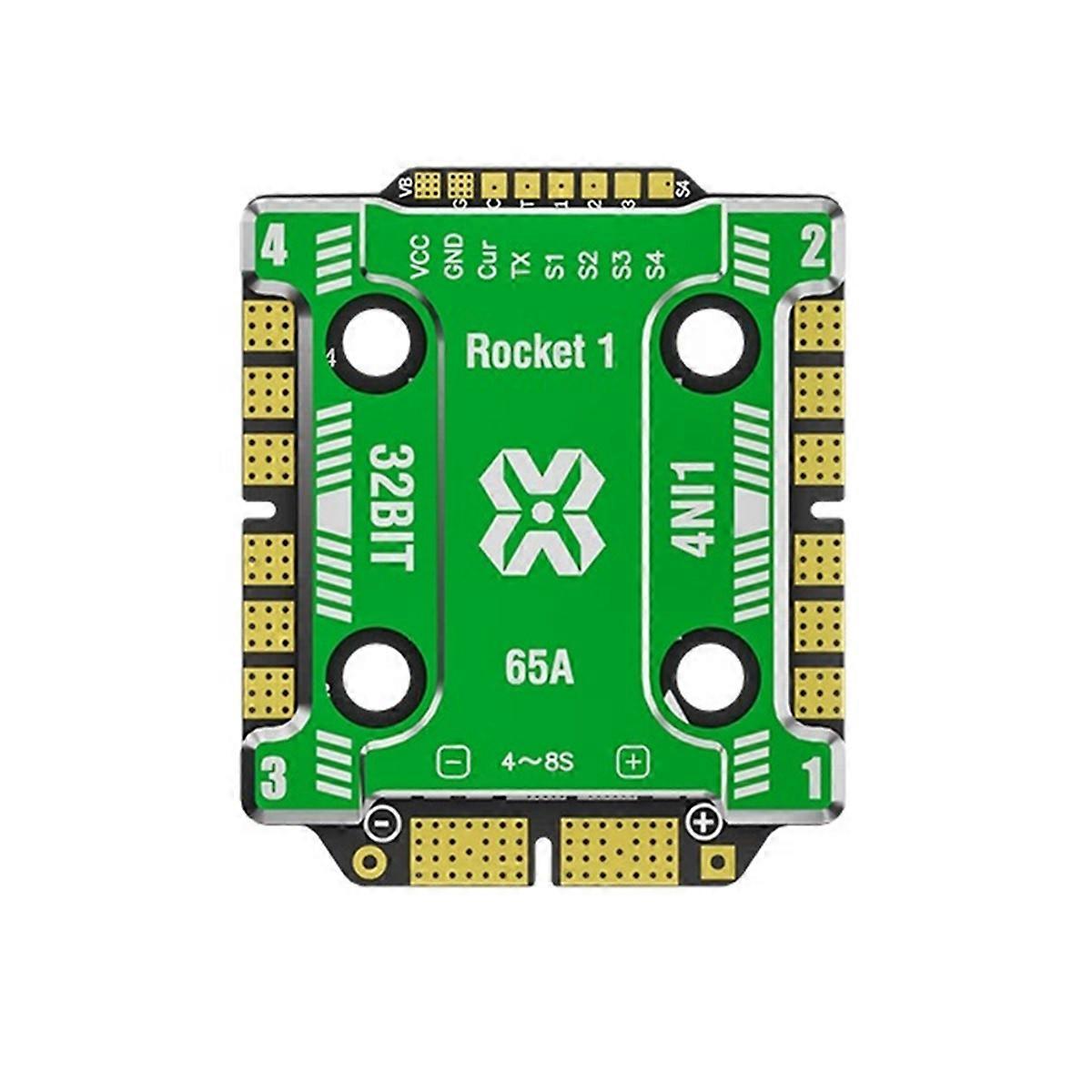 2065 AM32 32Bit 65A 4-in-1 ESC 4-8S Lipo 20X20mm with Aluminum Alloy Heat Sink for RC FPV Drone