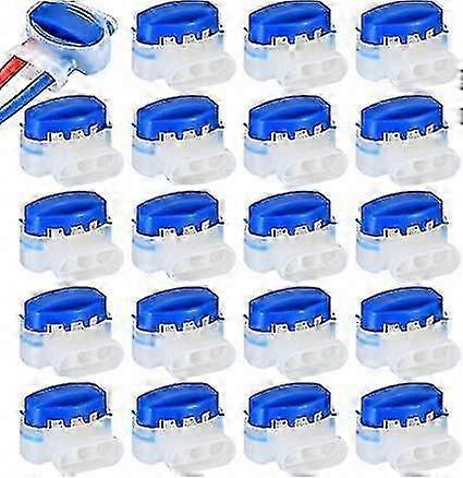 20 قطعة موصلات الكابلات المقاومة للماء لجزازة العشب الروبوتية ، روبوت القص في الهواء الطلق ، مشابك كابلات الحديقة