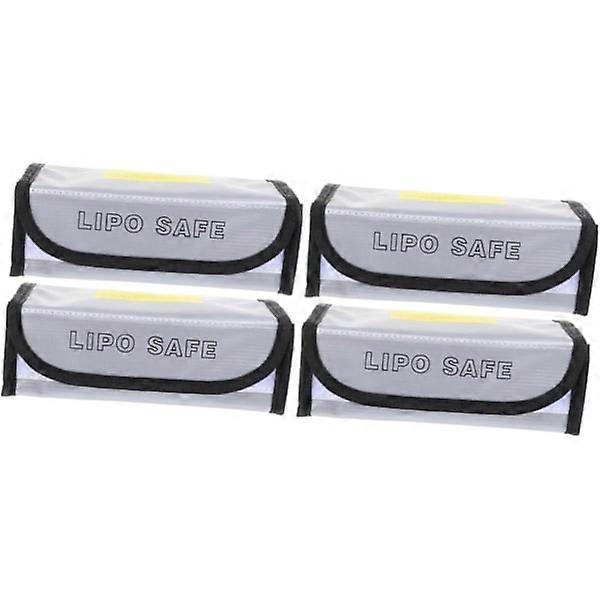4 pcs Battery Explosion-proof Bag Battery Case Battery
