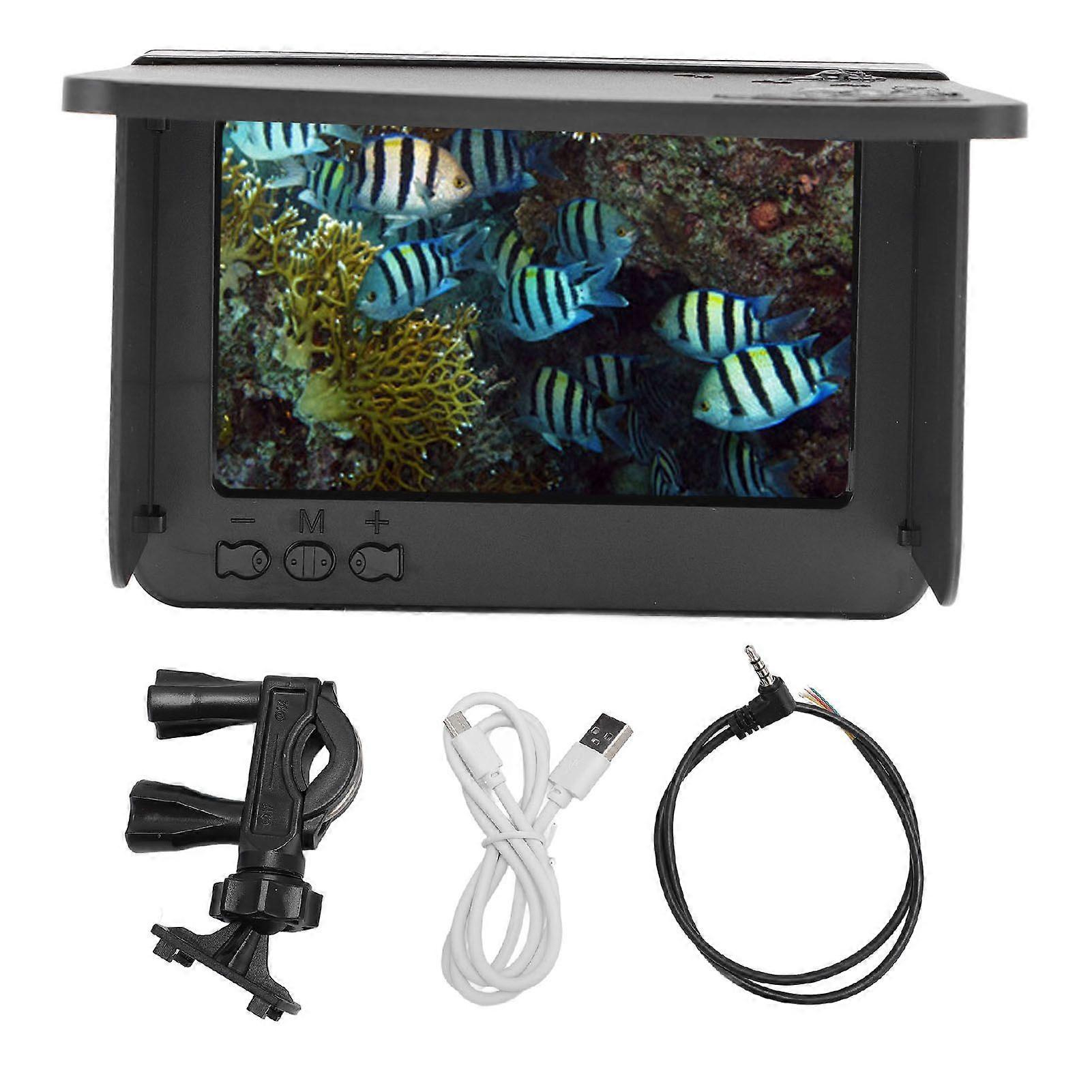 5.0 Inch Fishing Camera Display Screen IPS Screen 1500cd 3.5MM Port AV Video Connection Fish Finder Display for Most Underwater Cameras