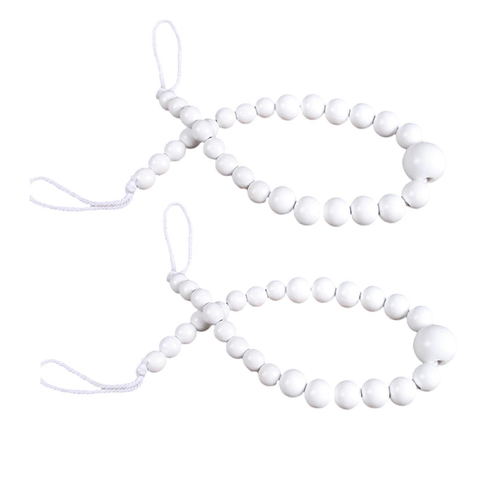 Handmade Braided Rope Knot Drapery Holdbacks Decorative Curtain Tie Backs for Window Drapes Braided Curtain Tiebacks  White