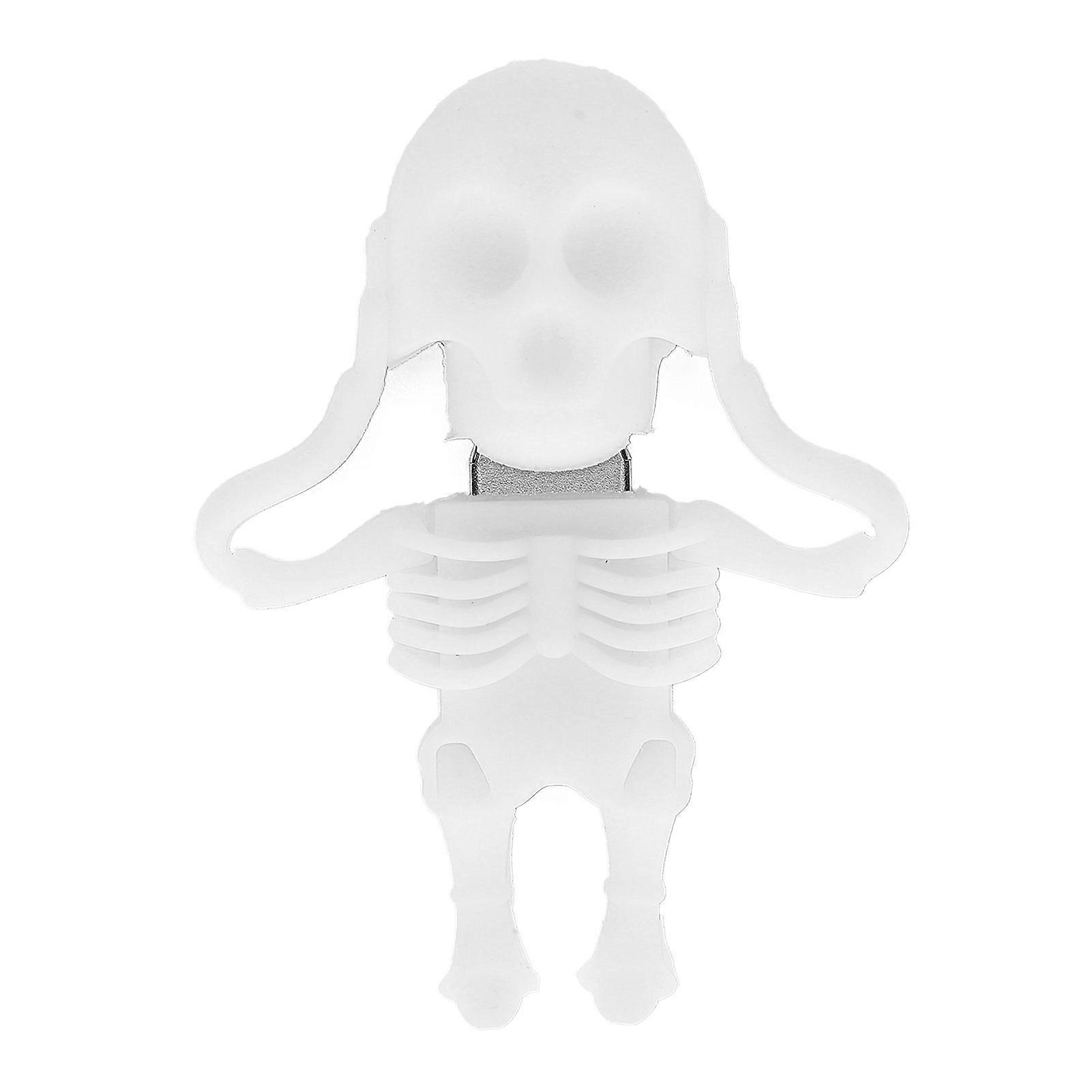 128GB White Skull USB Flash Drive - High-Speed, Durable, Plug & Play, Versatile Storage